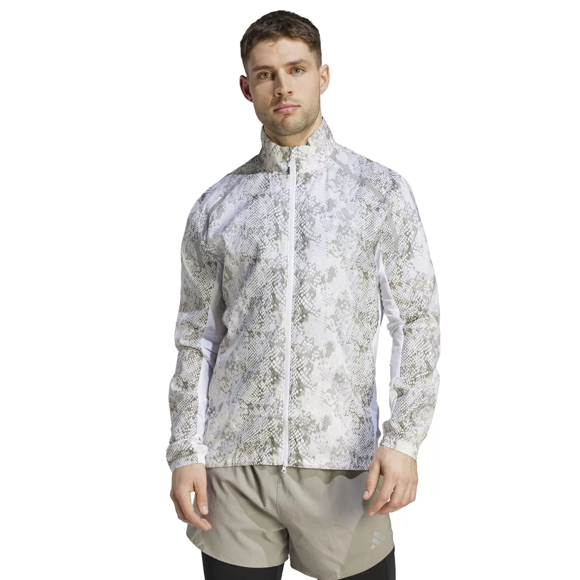 Marathon Running Jacket Men - White, Grey>adidas Store