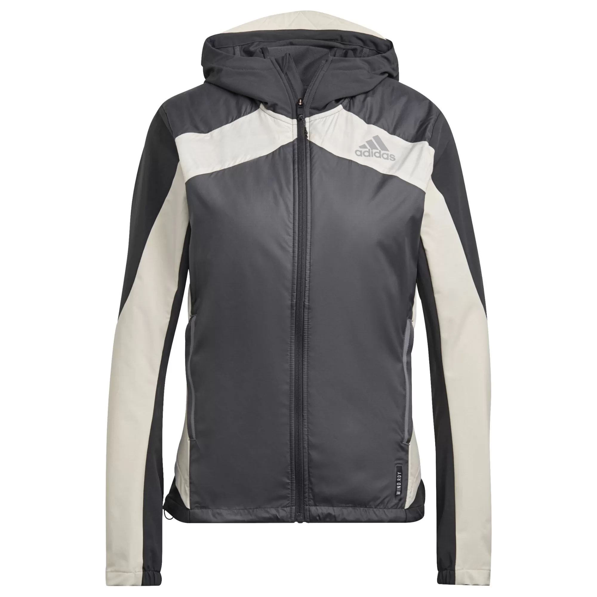 Marathon Running Jacket Women - Grey, Cream>adidas Outlet