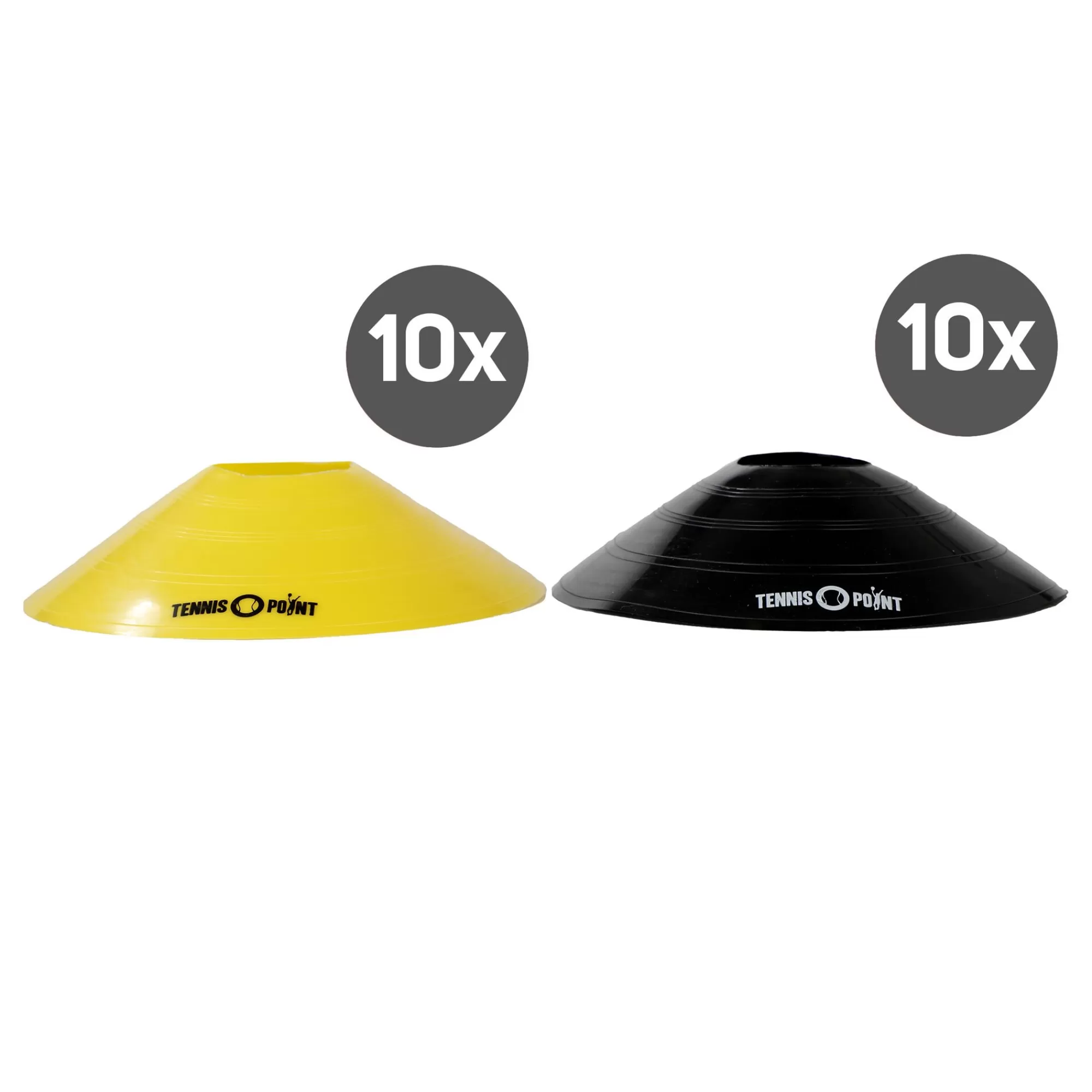 20 Marking Cones - Yellow, Black>Tennis-Point Discount