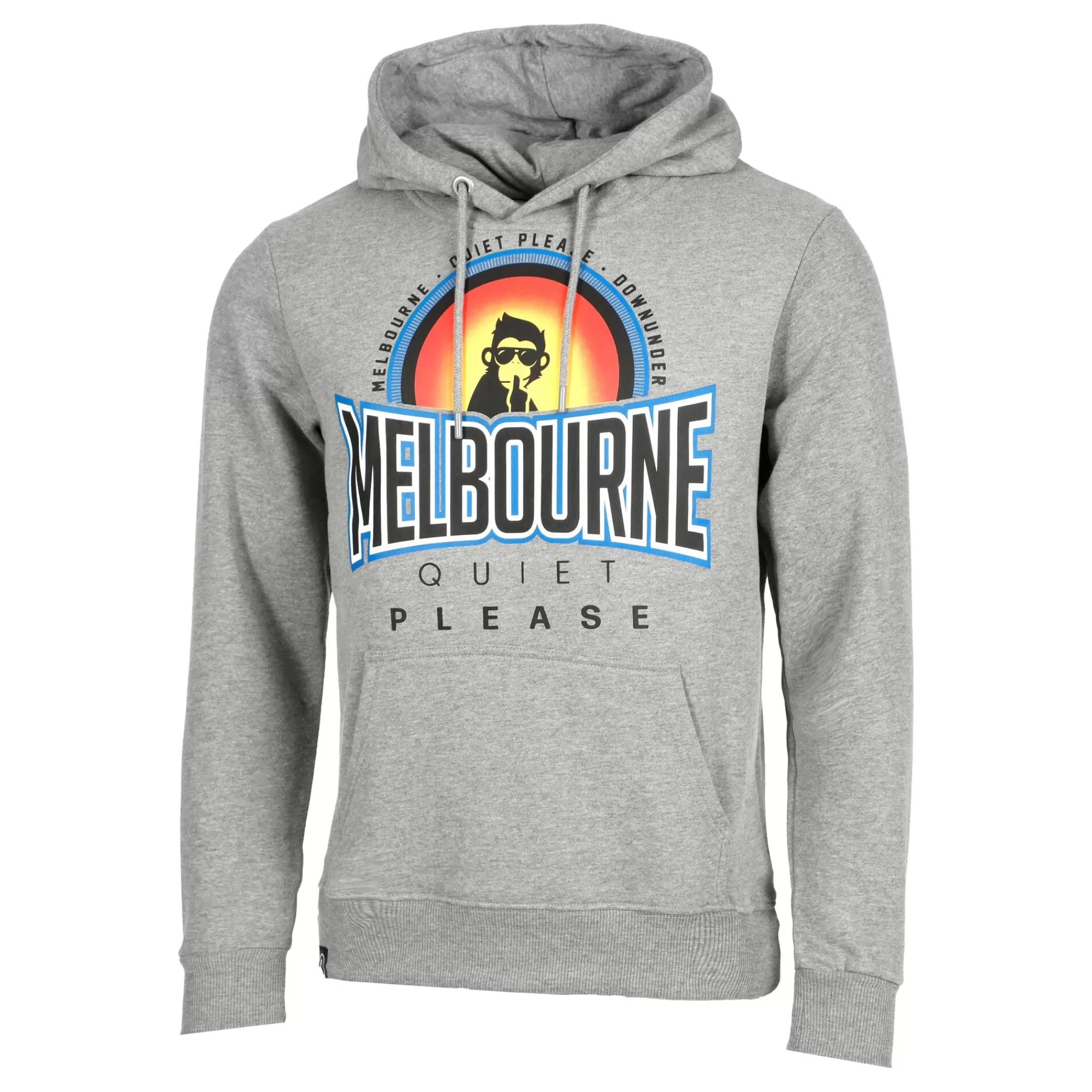 Melbourne Sunrise Hoody Men - Grey, Multicoloured>Quiet Please Sale