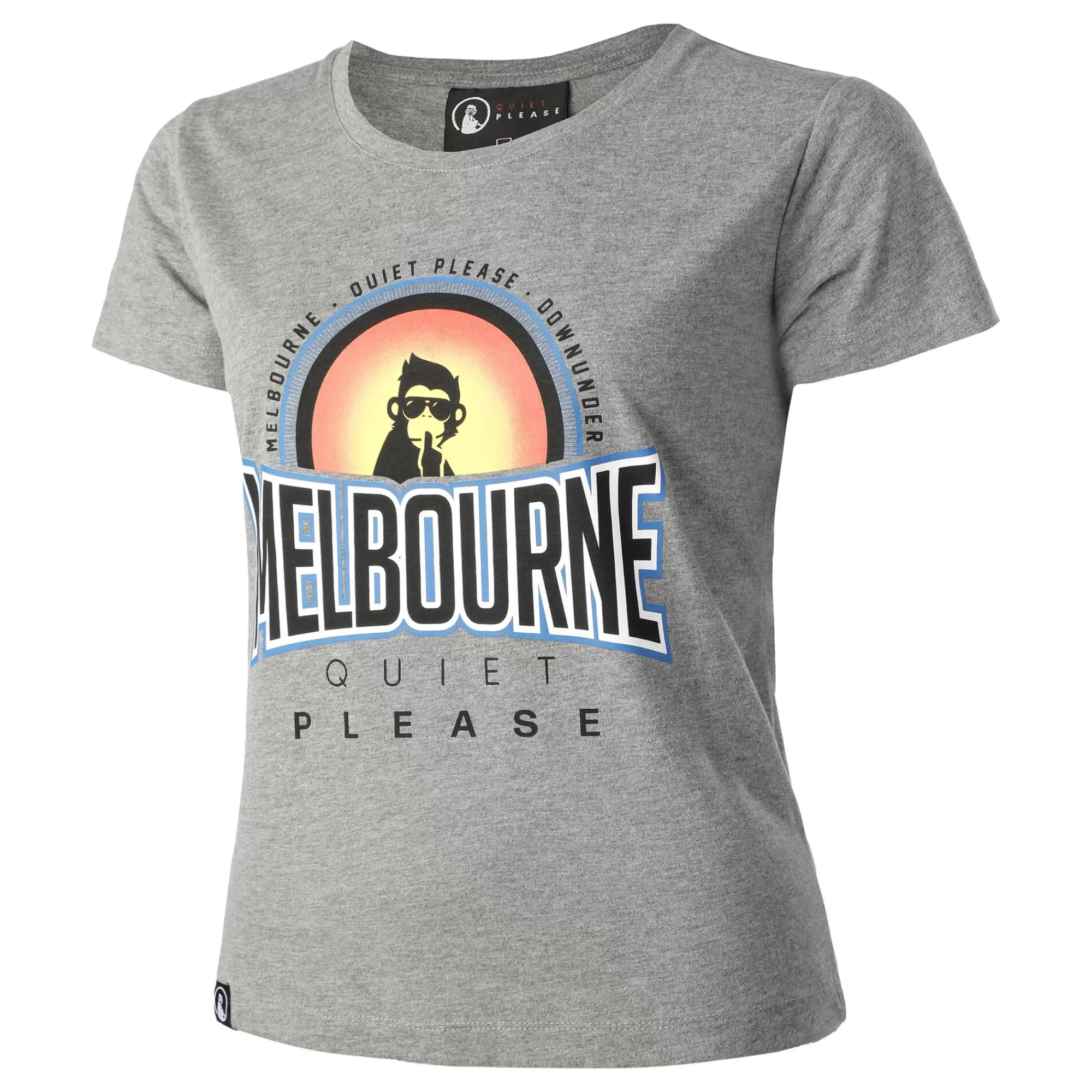 Melbourne Sunrise T-Shirt Women - Grey, Multicoloured>Quiet Please Cheap