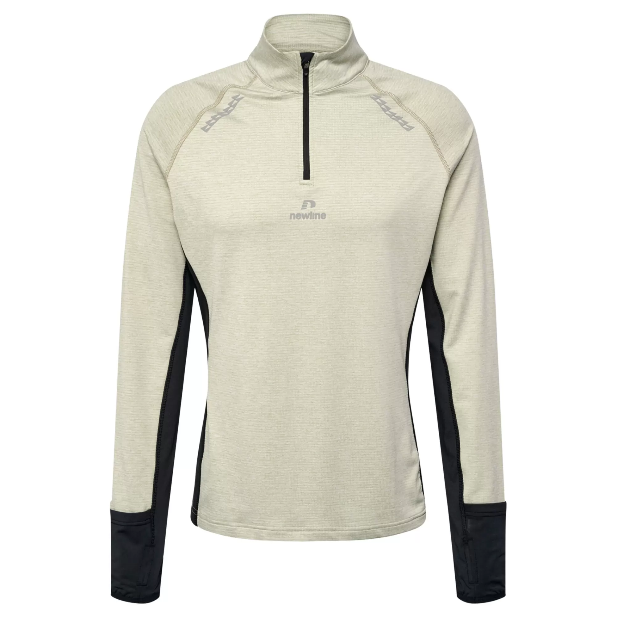 Mesa Half-Zip Running Top Men - Beige, Black>Newline Best Sale