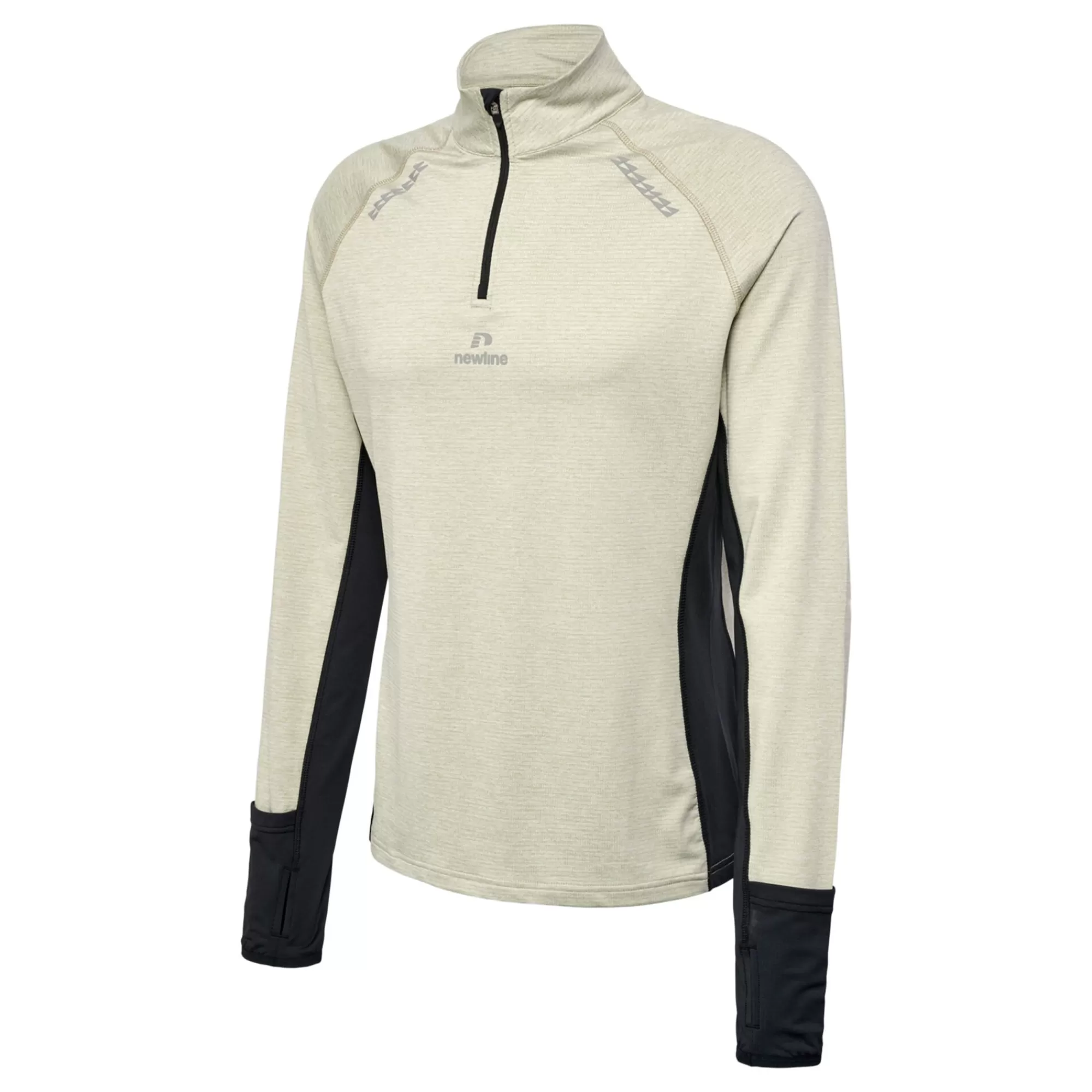Mesa Half-Zip Running Top Men - Beige, Black>Newline Best Sale