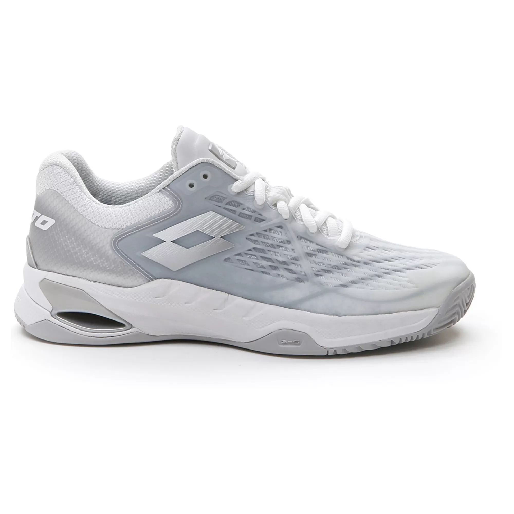 Mirage 100 Clay Court Shoe Women - White, Grey>Lotto Outlet
