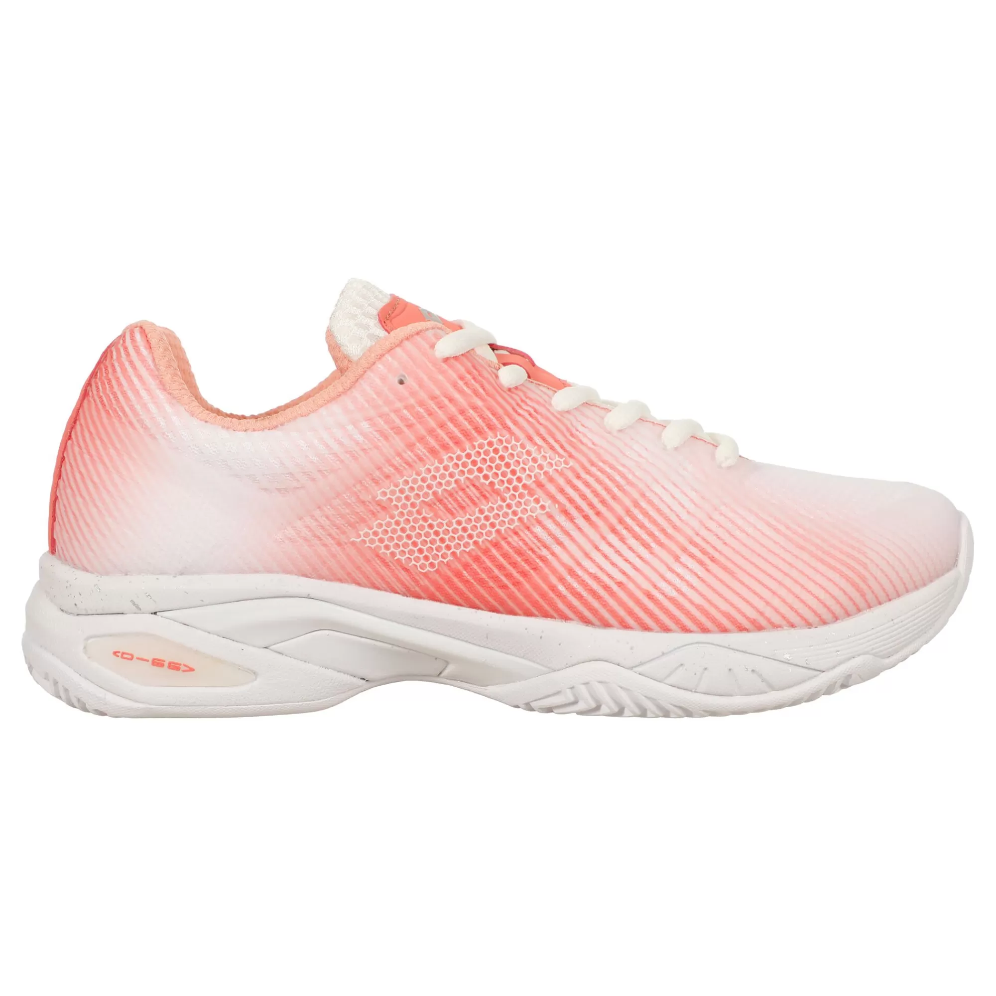 MIRAGE 300 III Clay Court Shoe Women - White, Pink>Lotto Hot
