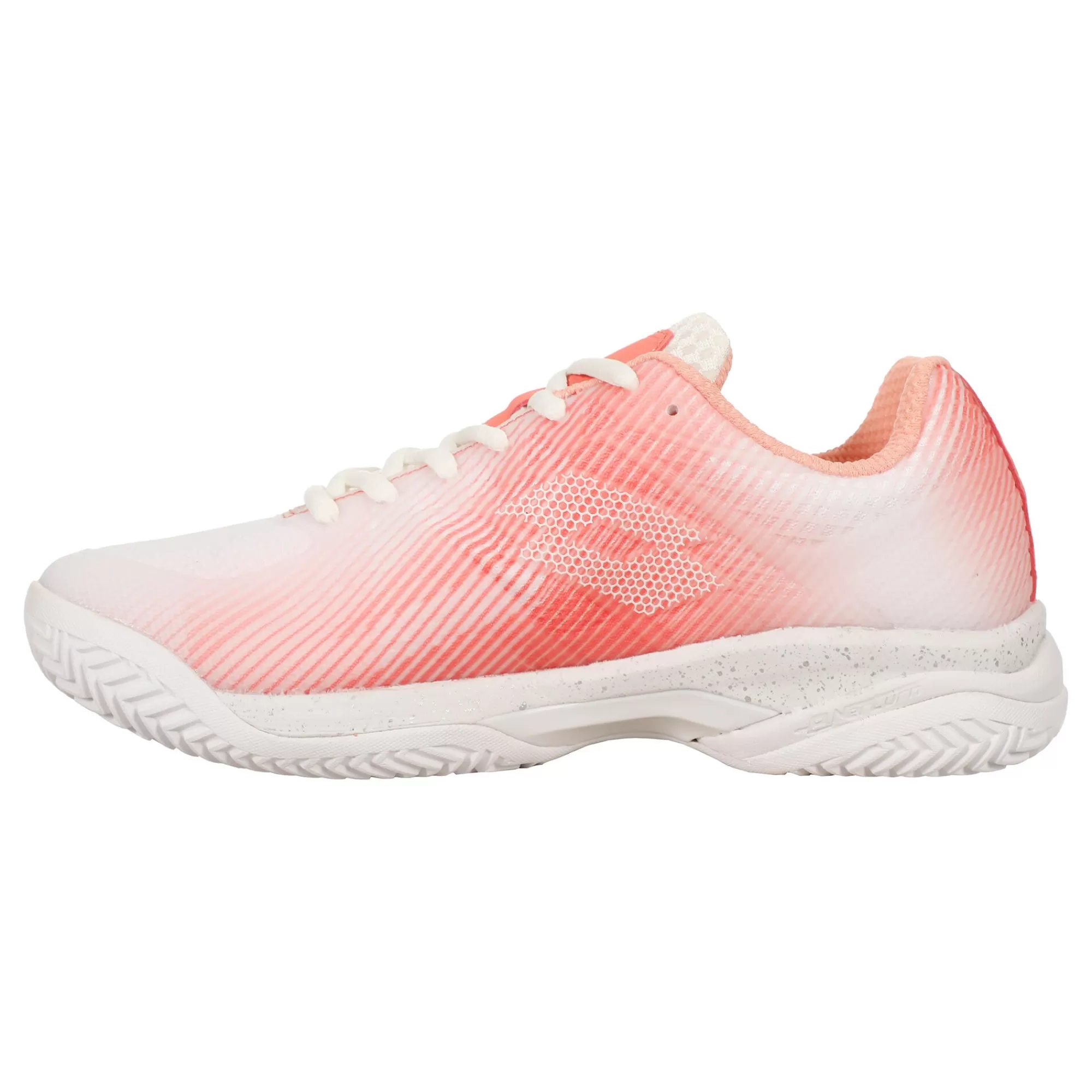 MIRAGE 300 III Clay Court Shoe Women - White, Pink>Lotto Hot