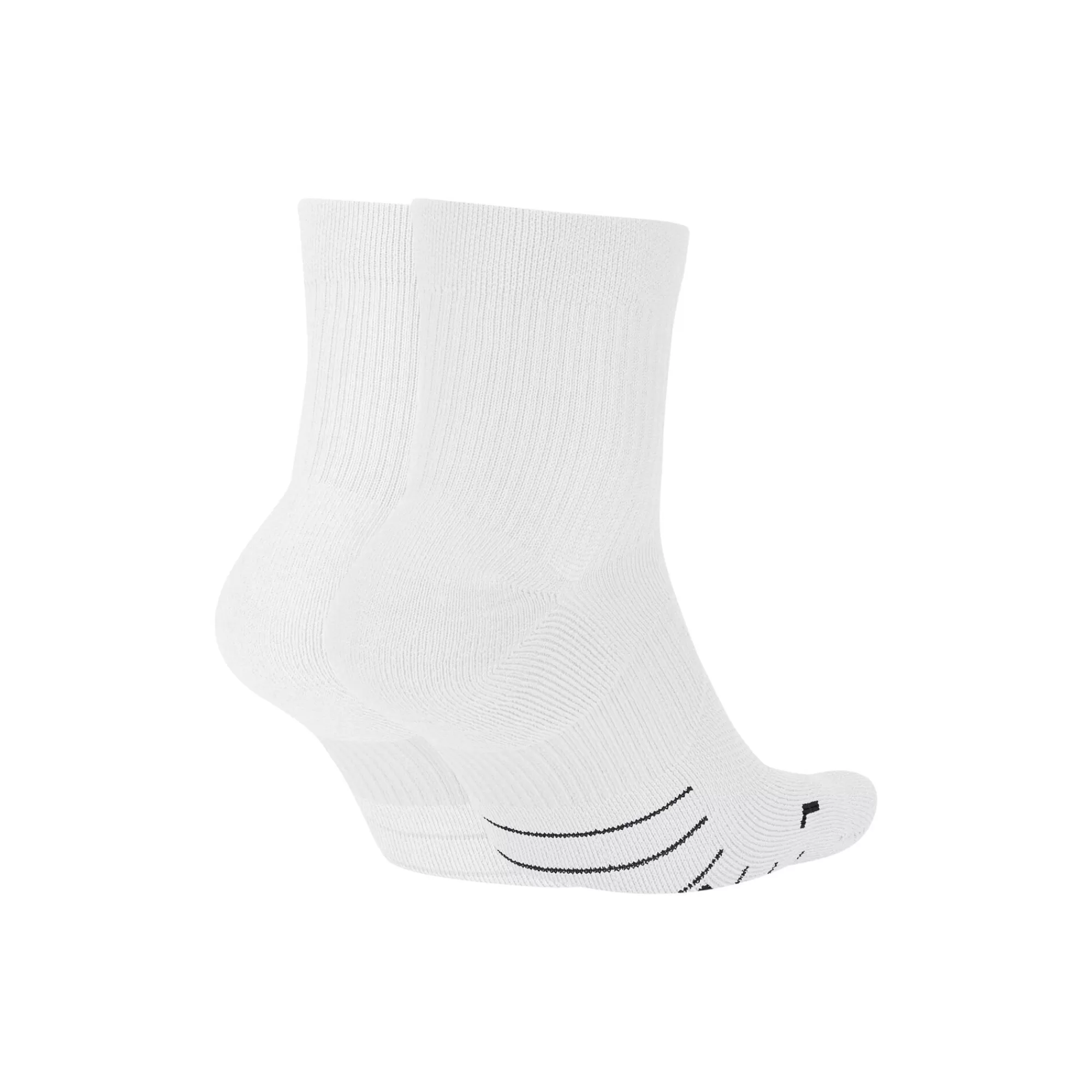 Multiplier Sports Socks 2 Pack - White, Black>Nike New