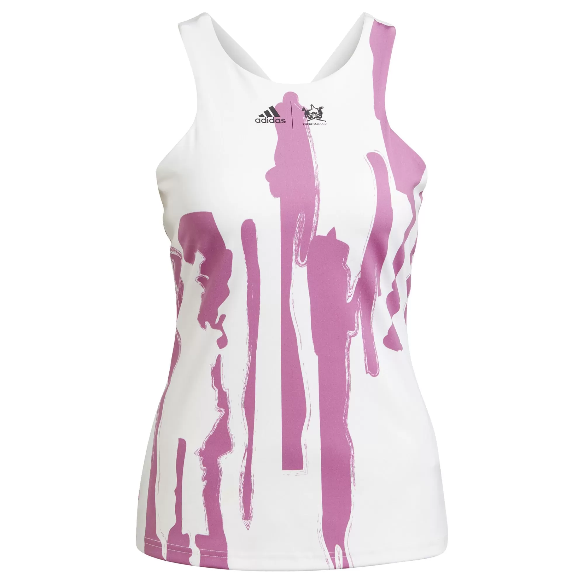 New York Y Tank Top Women - White, Violet>adidas Best