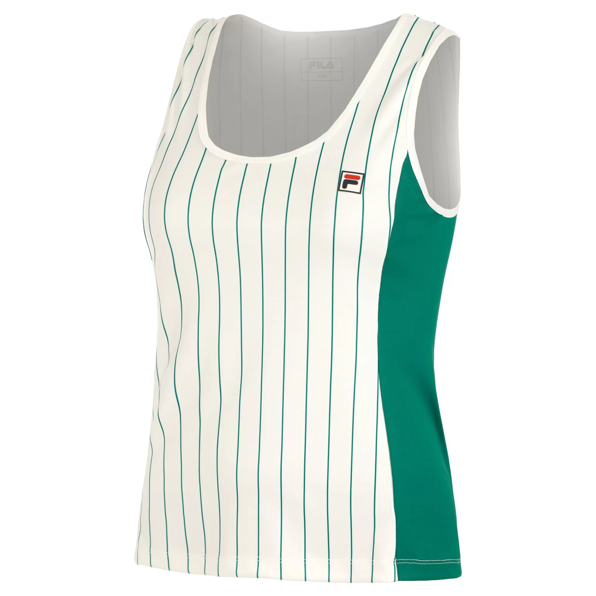 Nina Tank Top Women - White, Green>Fila Store