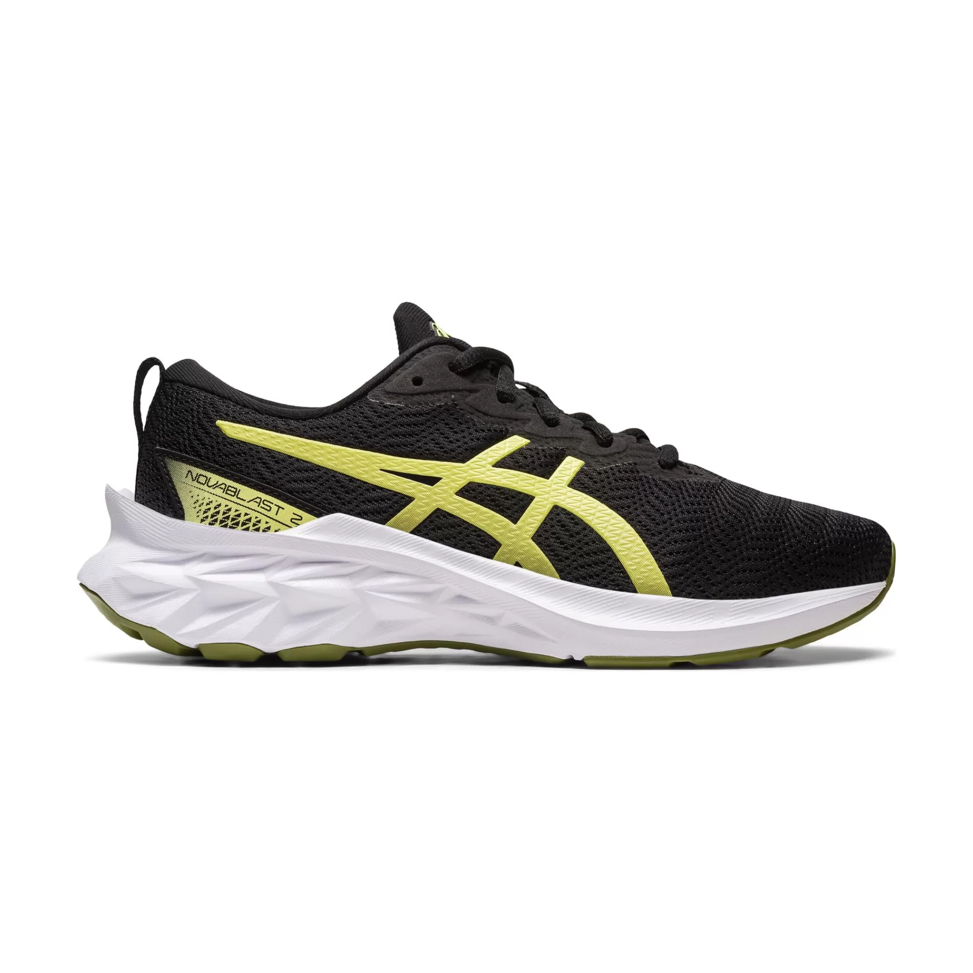 Novablast 2 GS Neutral Running Shoe Kids - Black, Neon Yellow>ASICS Cheap