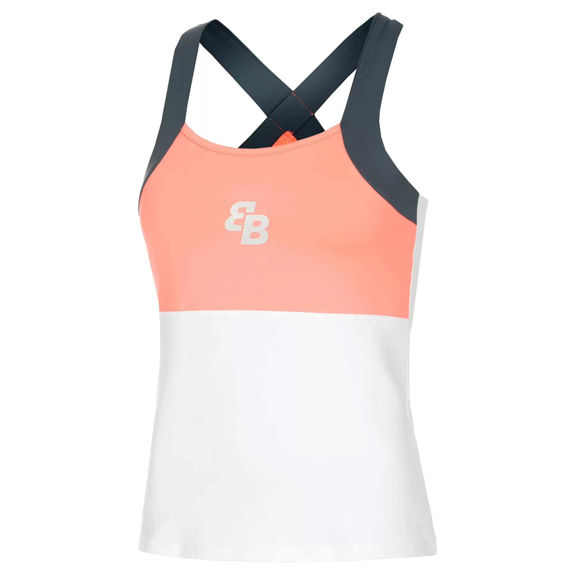 Nube Tank Top Women - White, Coral>BB by Belen Berbel Hot