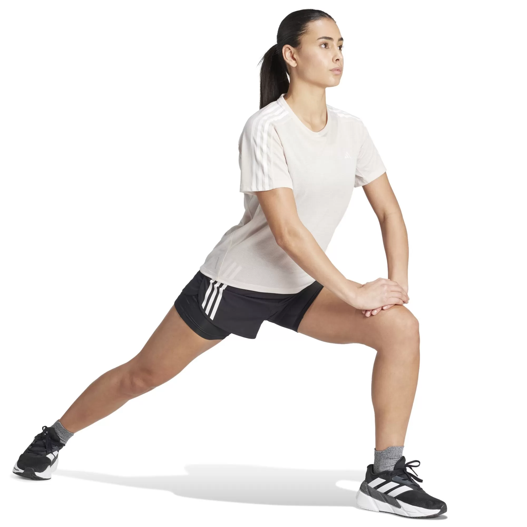 Own The Run E 3S Tee Running Shirt Women ->adidas Clearance