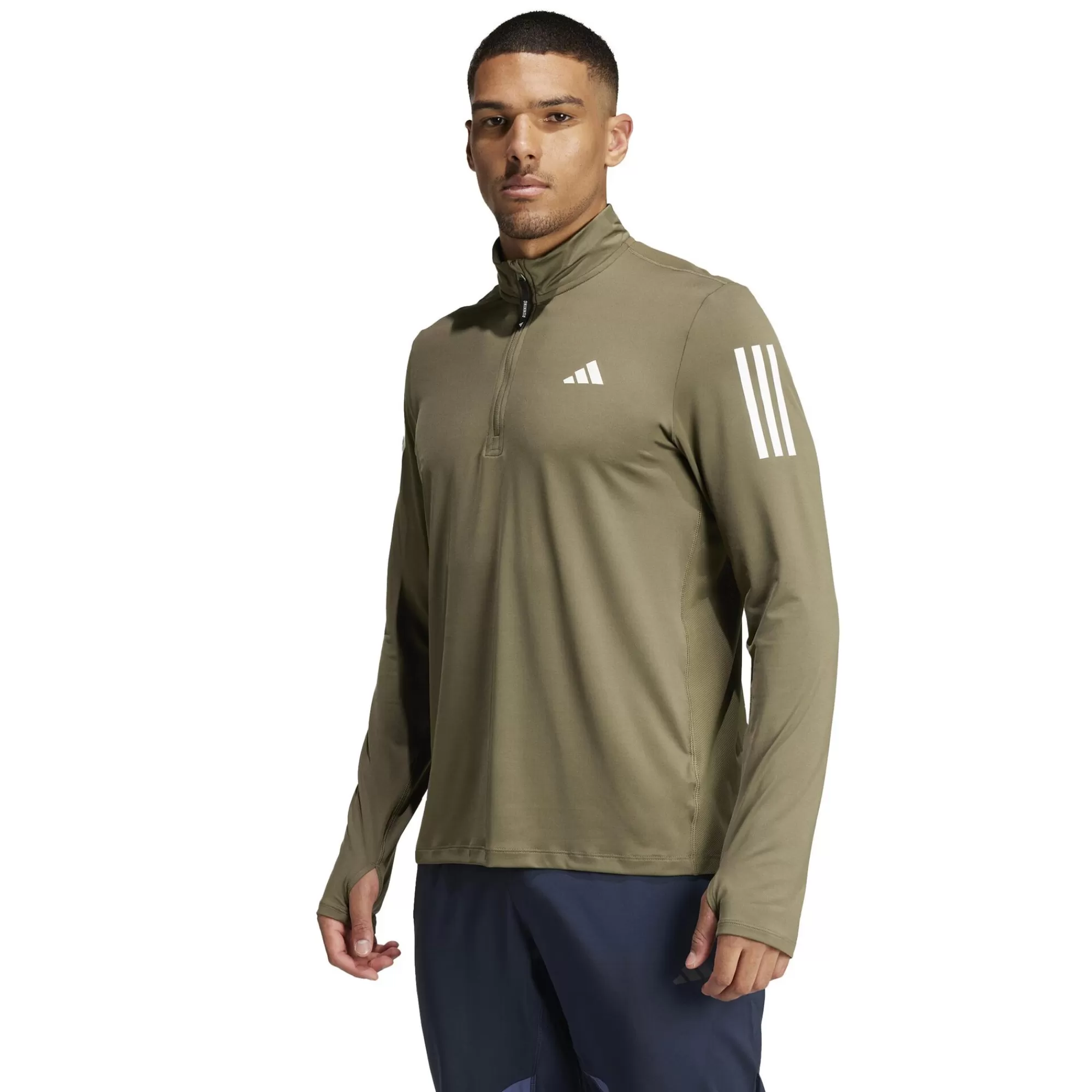 Own The Run Half Zip Longsleeve Running Shirt Men ->adidas Best Sale