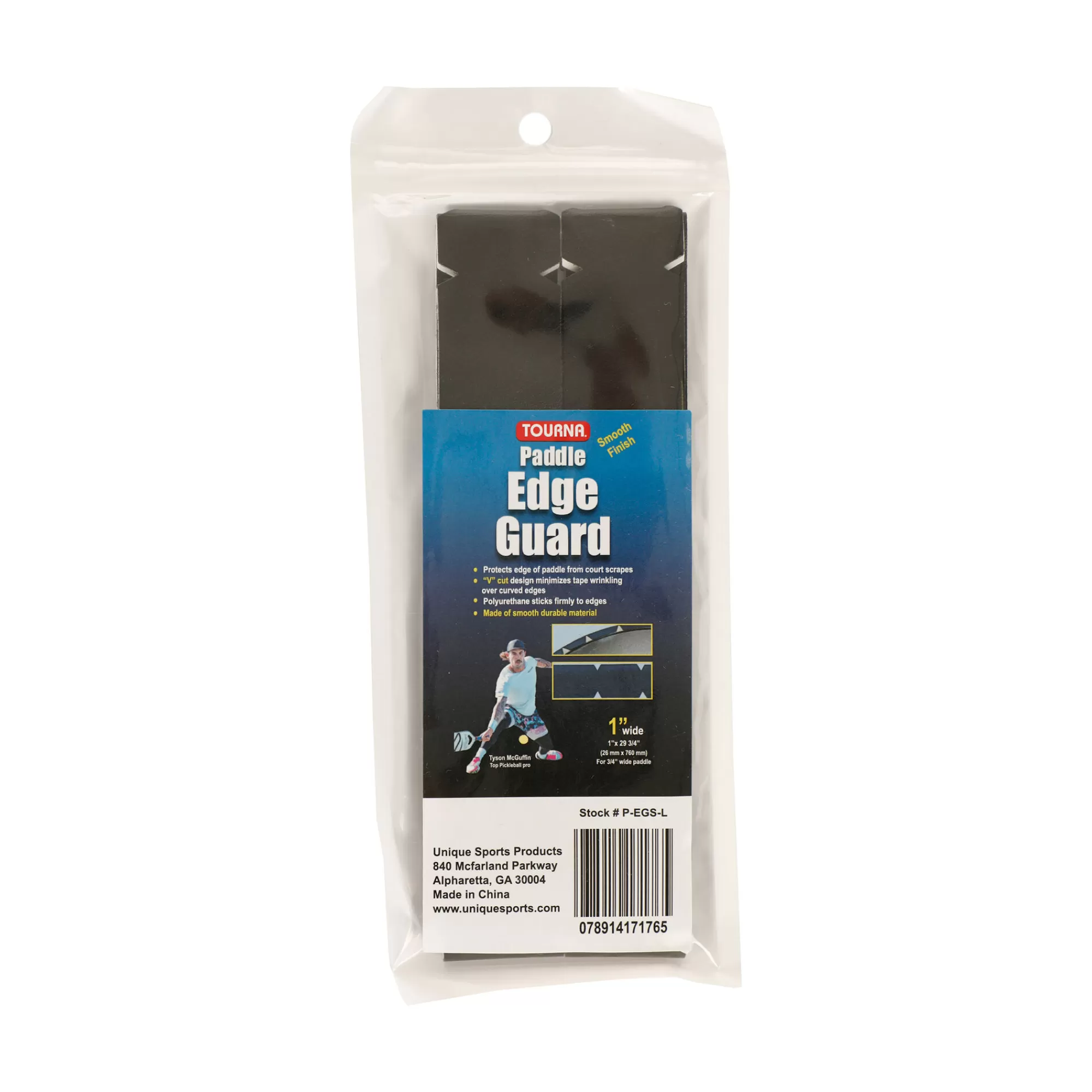 Padel Edge Guard 19mm Pickleball Frame Protection Tape - Black>Tourna Online