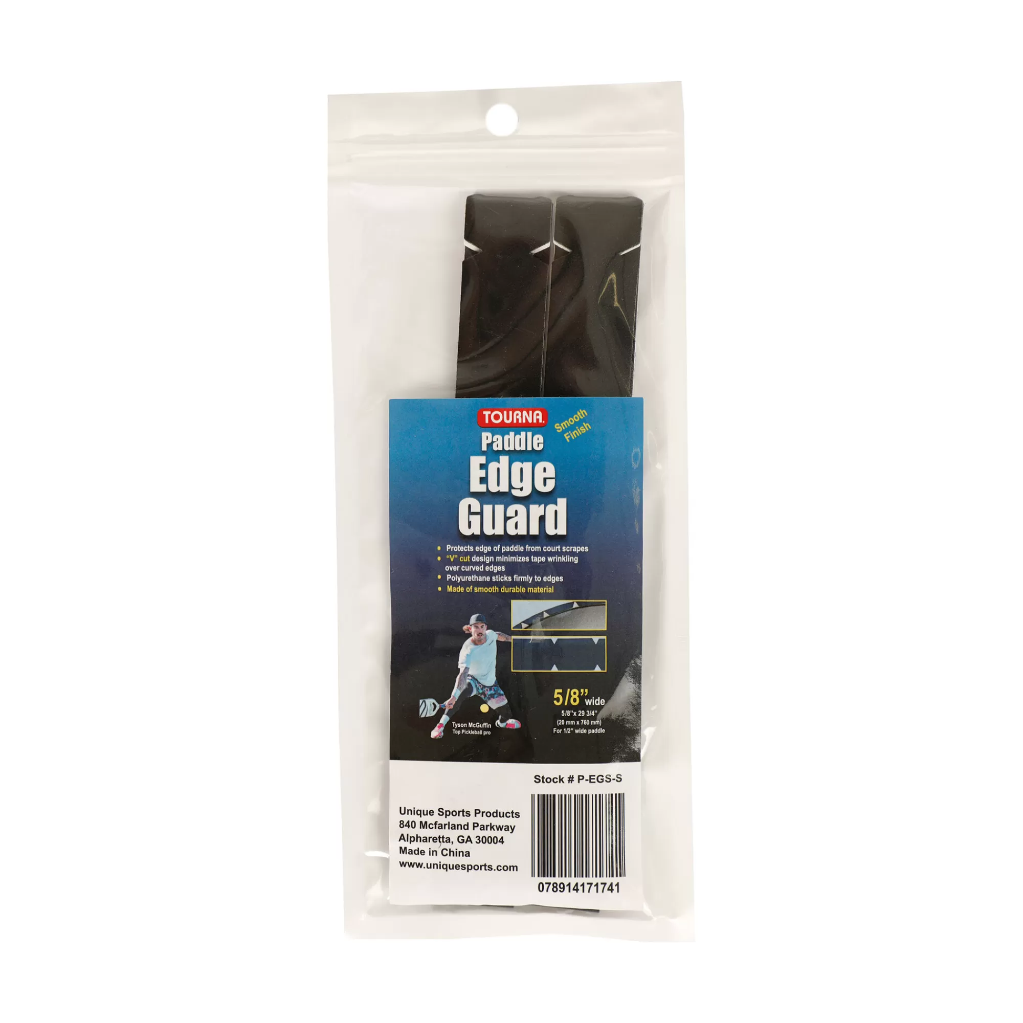 Padel Edge Guard 15mm Pickleball Frame Protection Tape - Black>Tourna Cheap