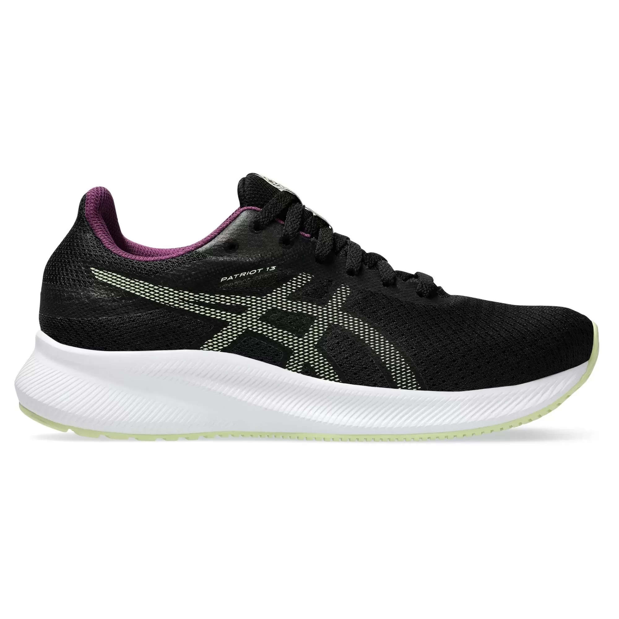 Patriot 13 Neutral Running Shoe Women - Black, Olive>ASICS New
