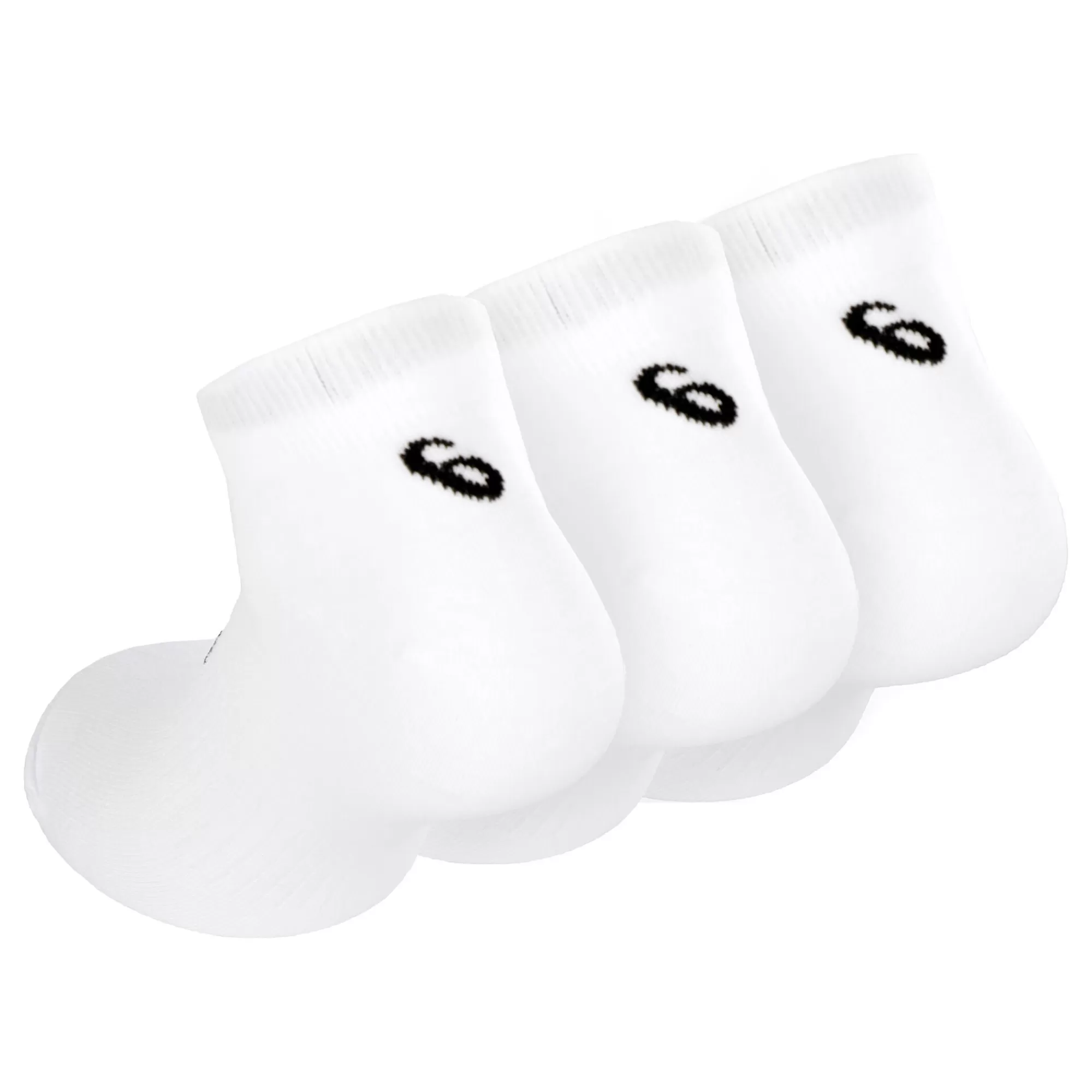 PED Sports Socks 3 Pack - White, Black>ASICS Discount