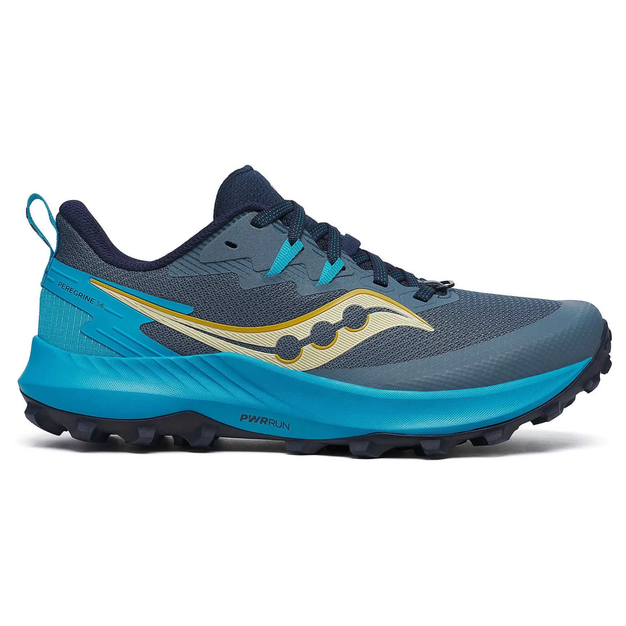 Peregrine 14 Trail Running Shoe Women - Dark Grey, Blue>Saucony Sale
