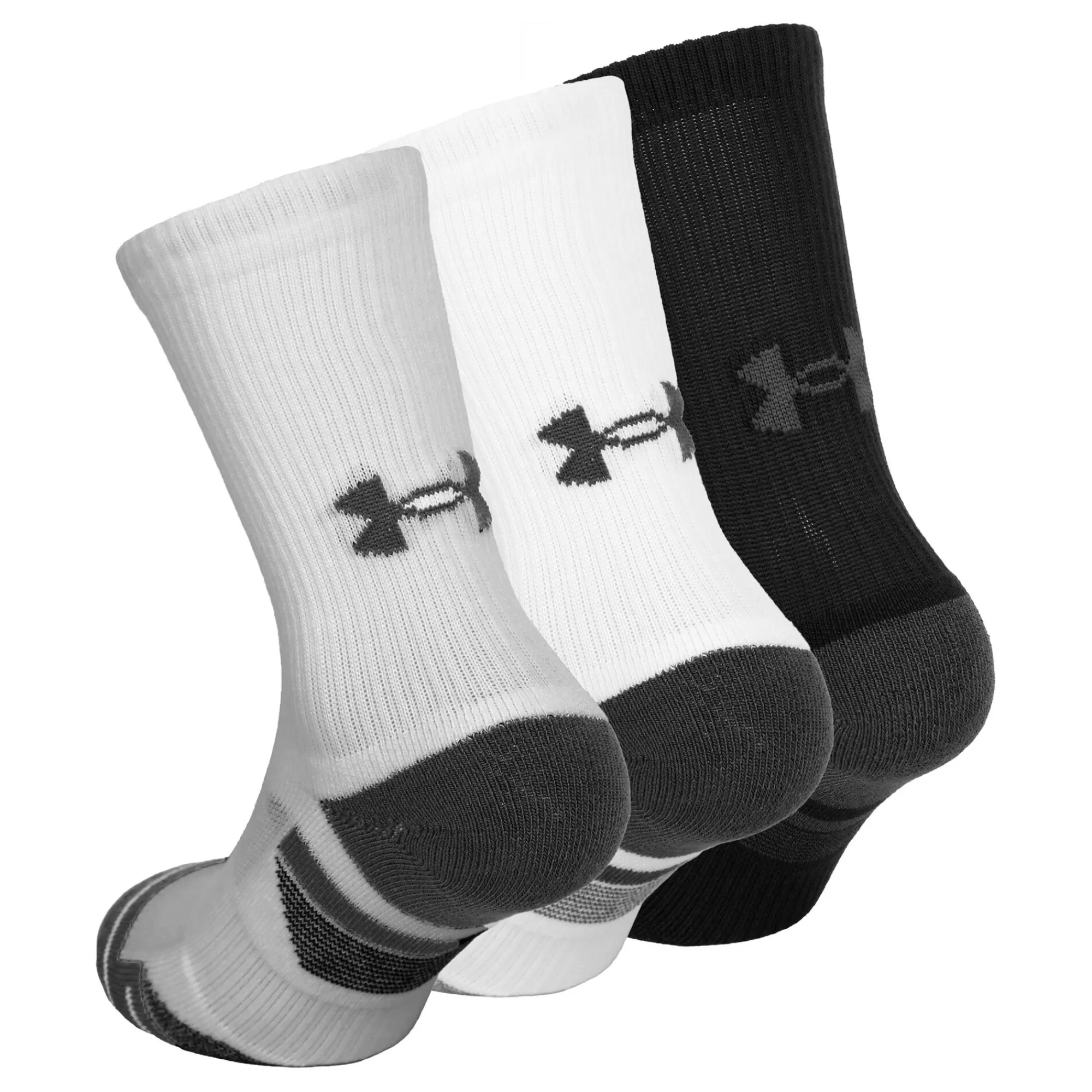 Performance Tech Crew Sports Socks - Grey, Multicoloured>Under Armour Cheap