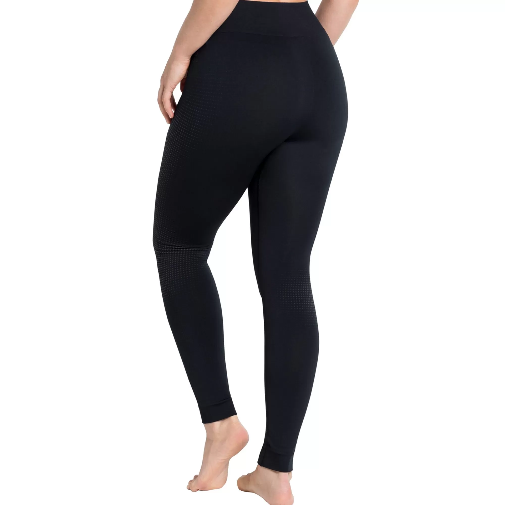 Performance Warm Eco Big Logo Bottom Long Tight Women - Black, Grey>Odlo Clearance