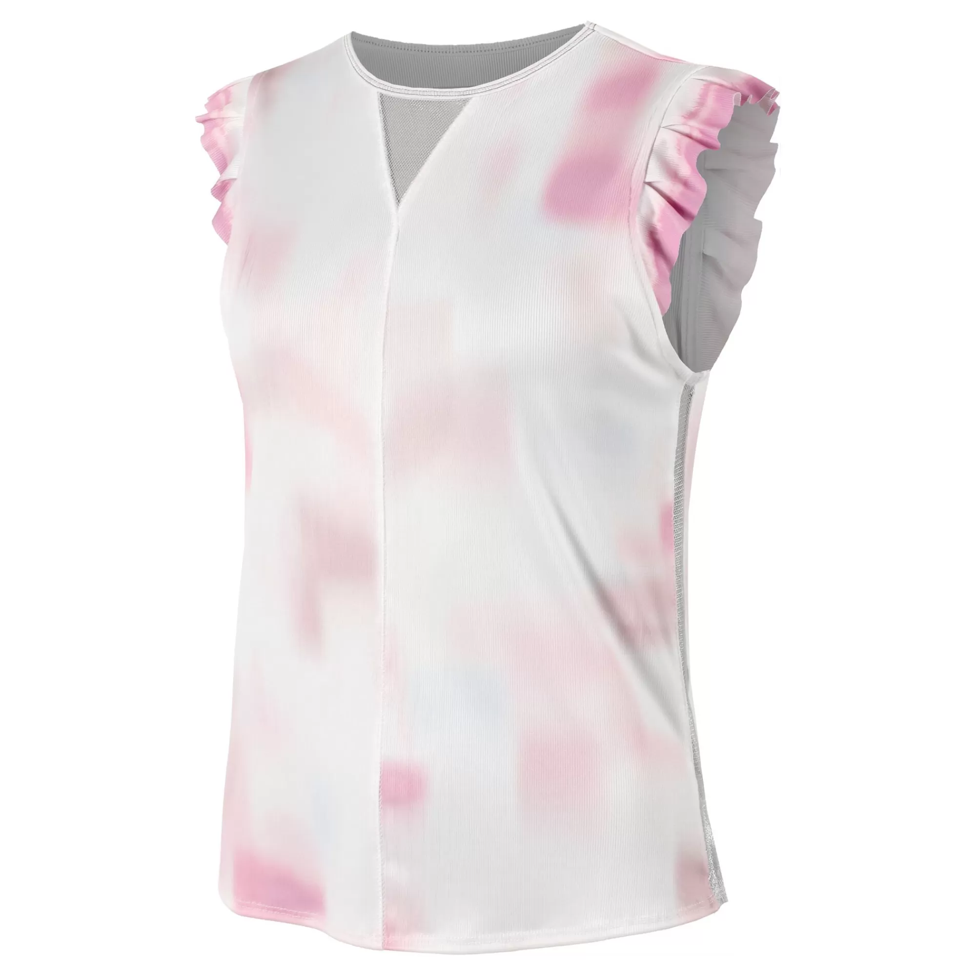 Petal Haze Ruffle Tank Top Women - White, Pink>Lucky in Love Best Sale