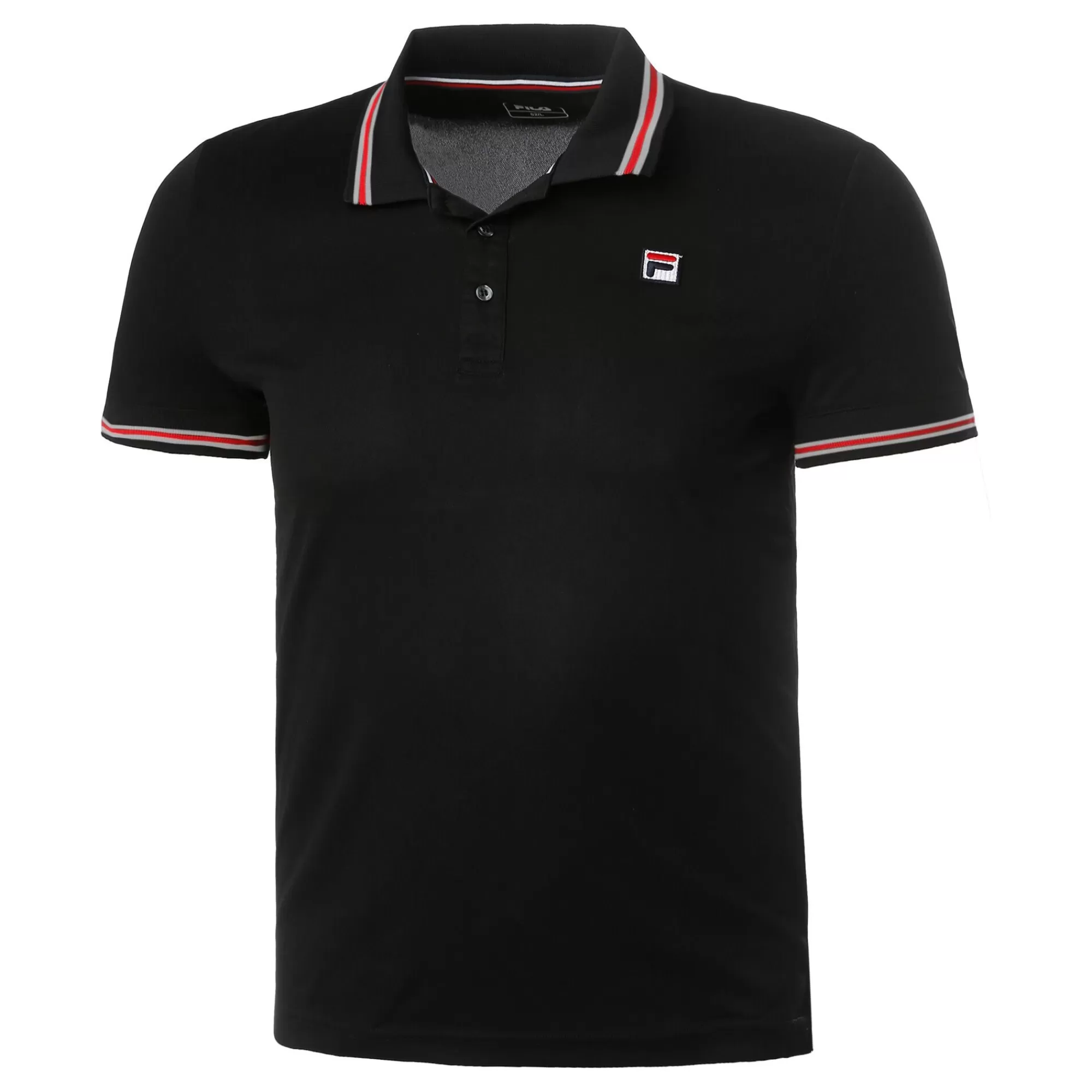Piro Polo Men - Black, Red>Fila Clearance