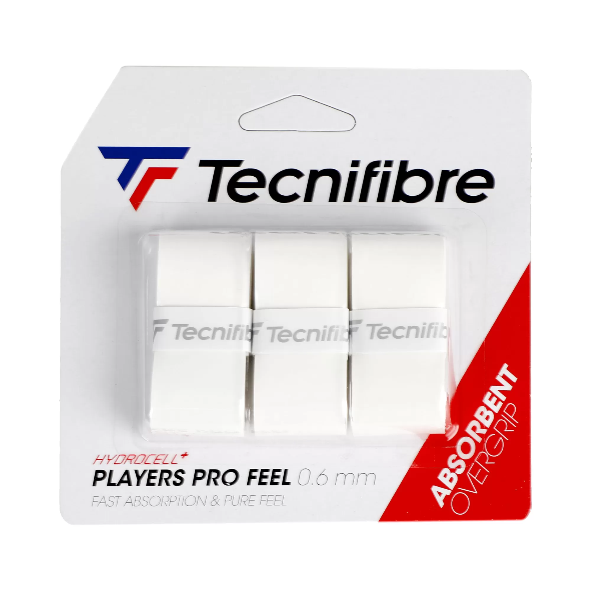 Player Pro Feel 3 Pack - White>Tecnifibre Flash Sale