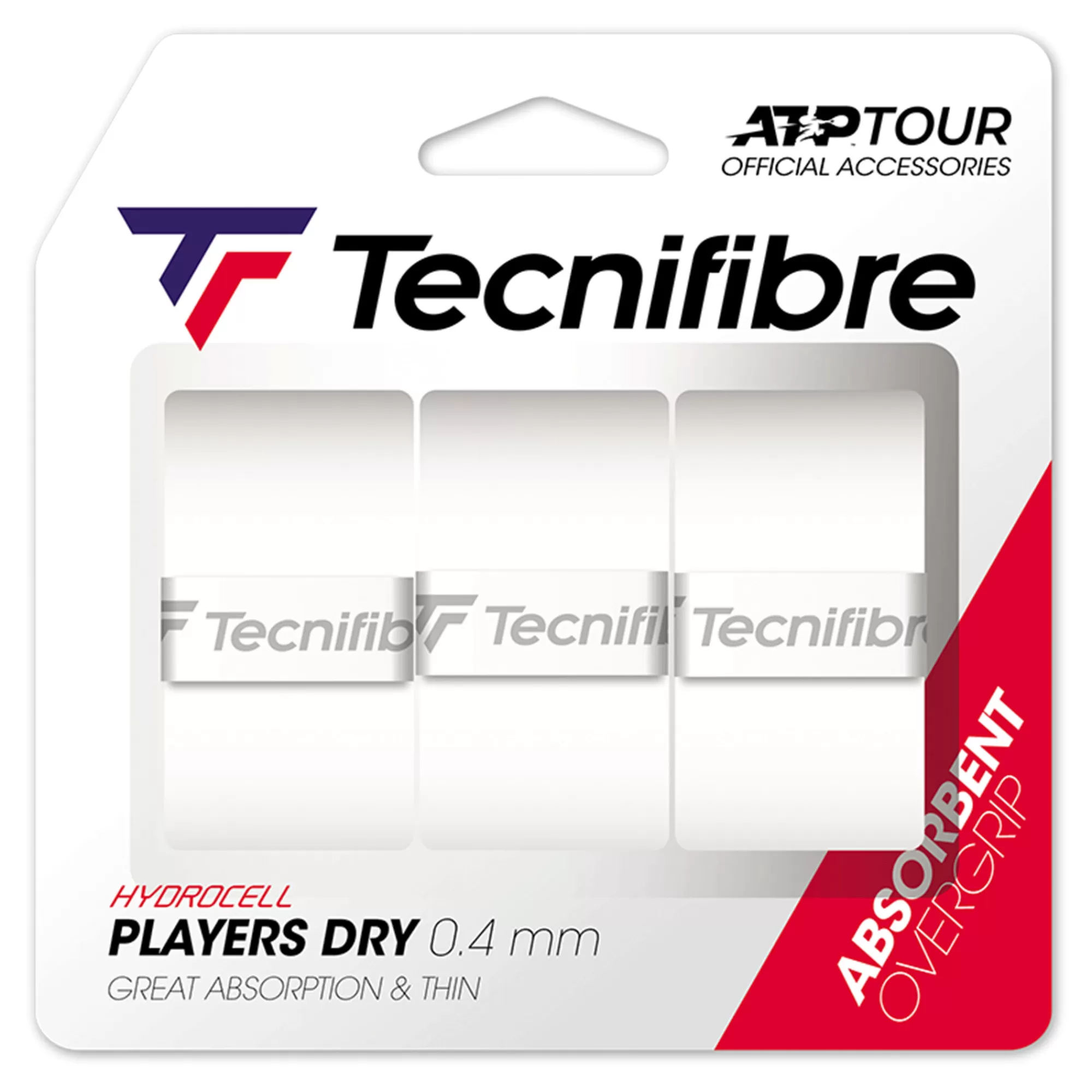 Players Dry 3er 3 Pack - White>Tecnifibre Online