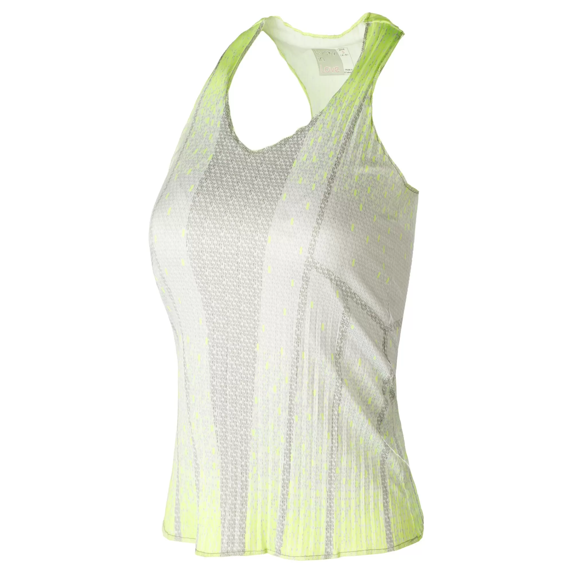Pleat Don't Go Tank Top Women - White, Multicoloured>Lucky in Love Best Sale