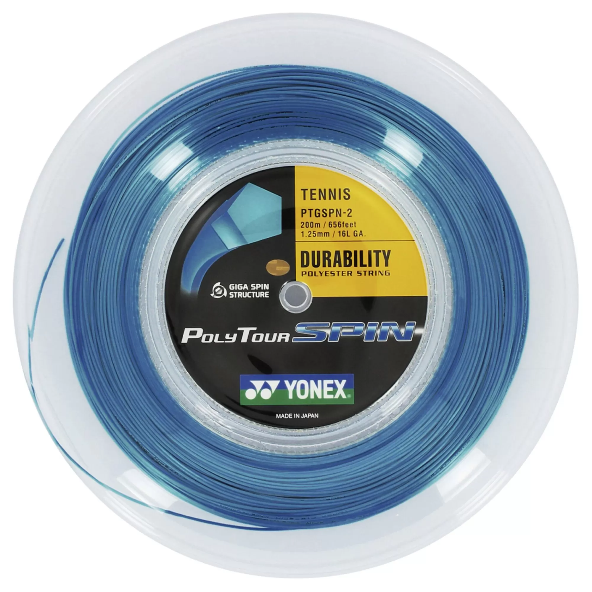Poly Tour Spin String Reel 200m - Blue>Yonex Best