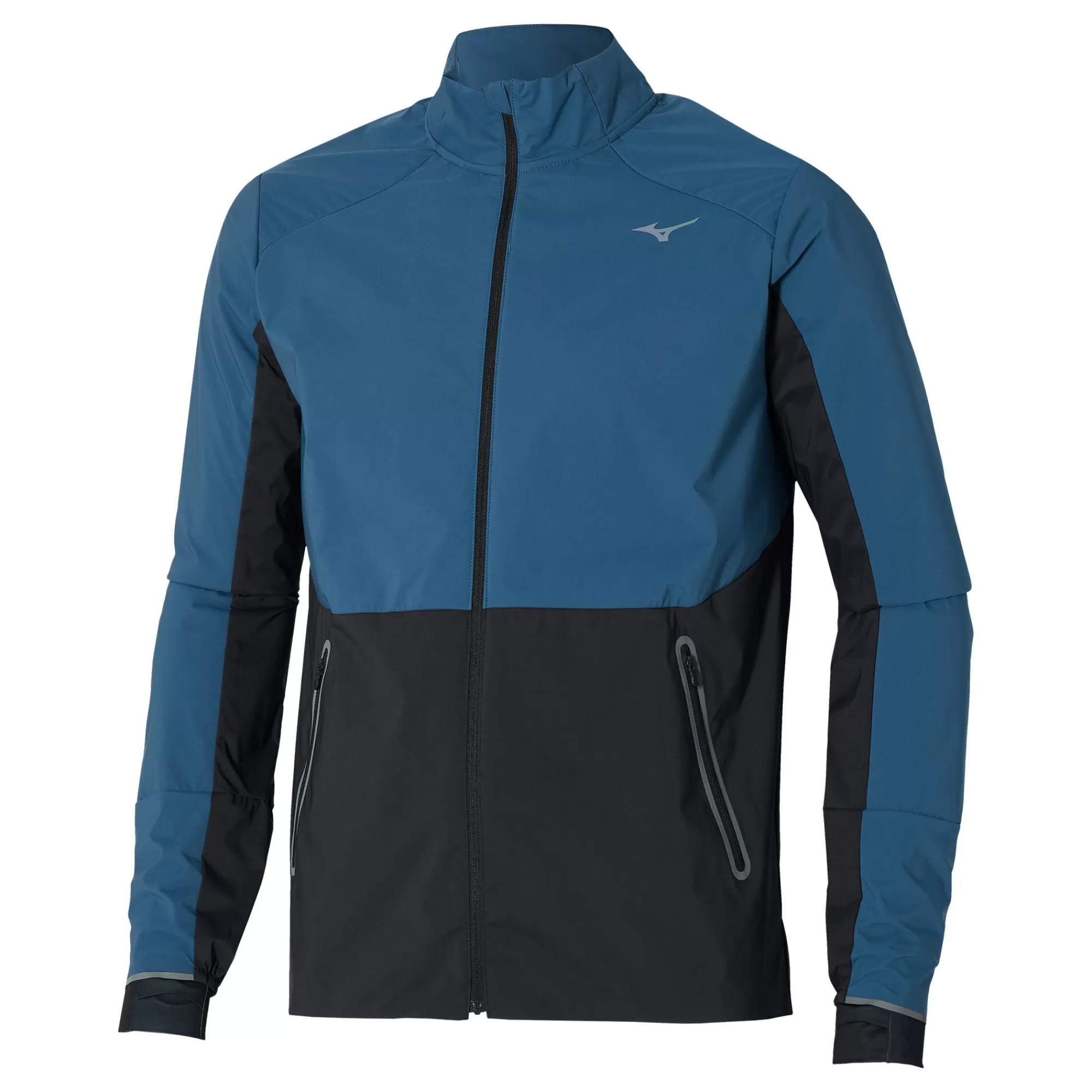 Premium Warm Running Jacket Men - Blue, Dark Blue>Mizuno Fashion