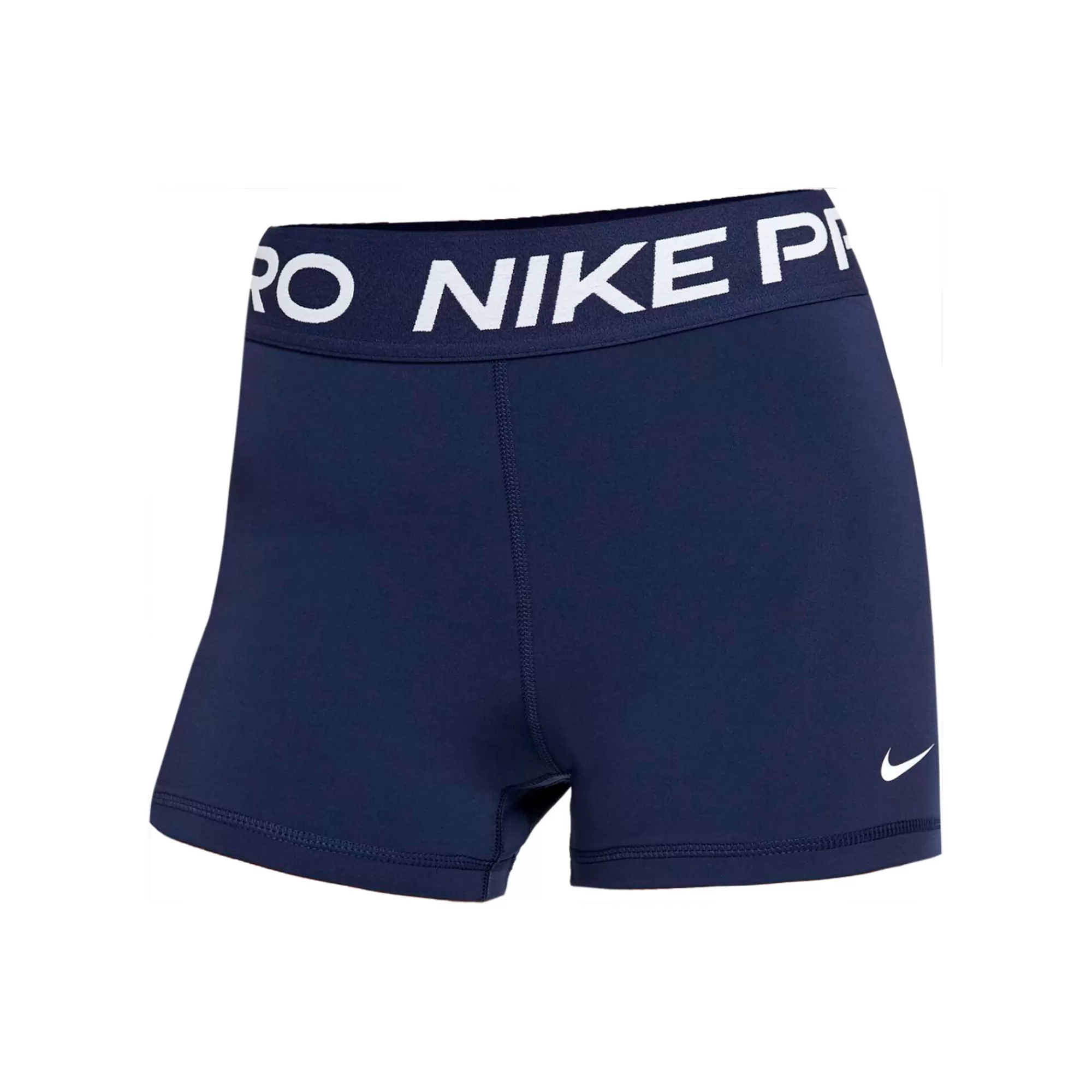 Pro 3in Ball Shorts Women - Dark Blue, White>Nike Clearance