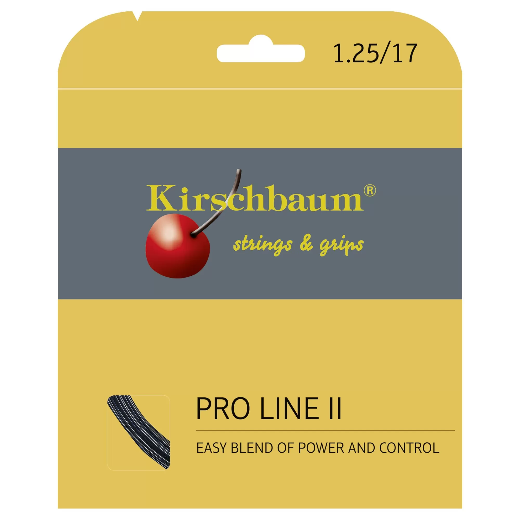 Pro Line String Set 12m - Black>Kirschbaum Discount