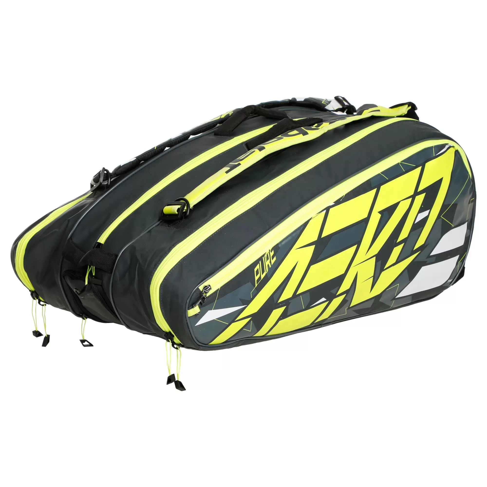 Pure Aero RH X 12 Racket Bag - Anthracite, Yellow>Babolat Shop