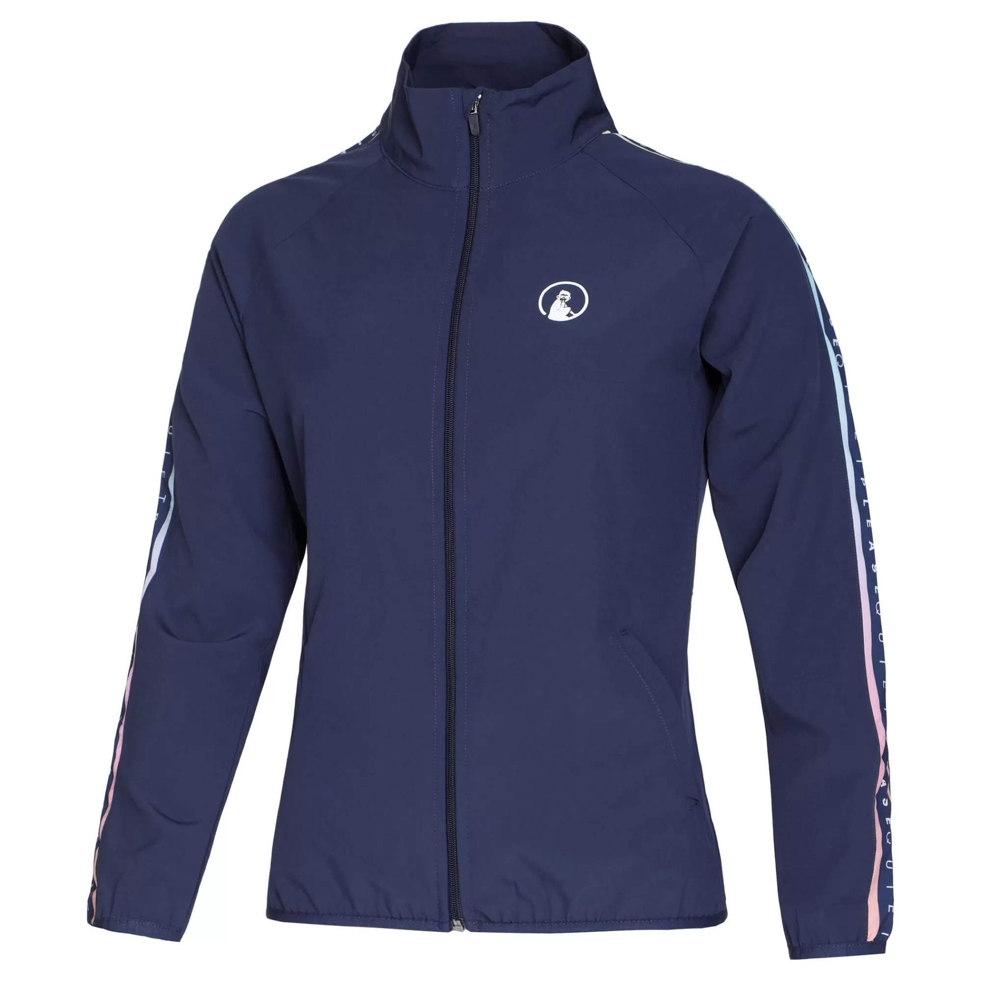 Rainbow Stroke Training Jacket Women - Blue, Multicoloured>Quiet Please New