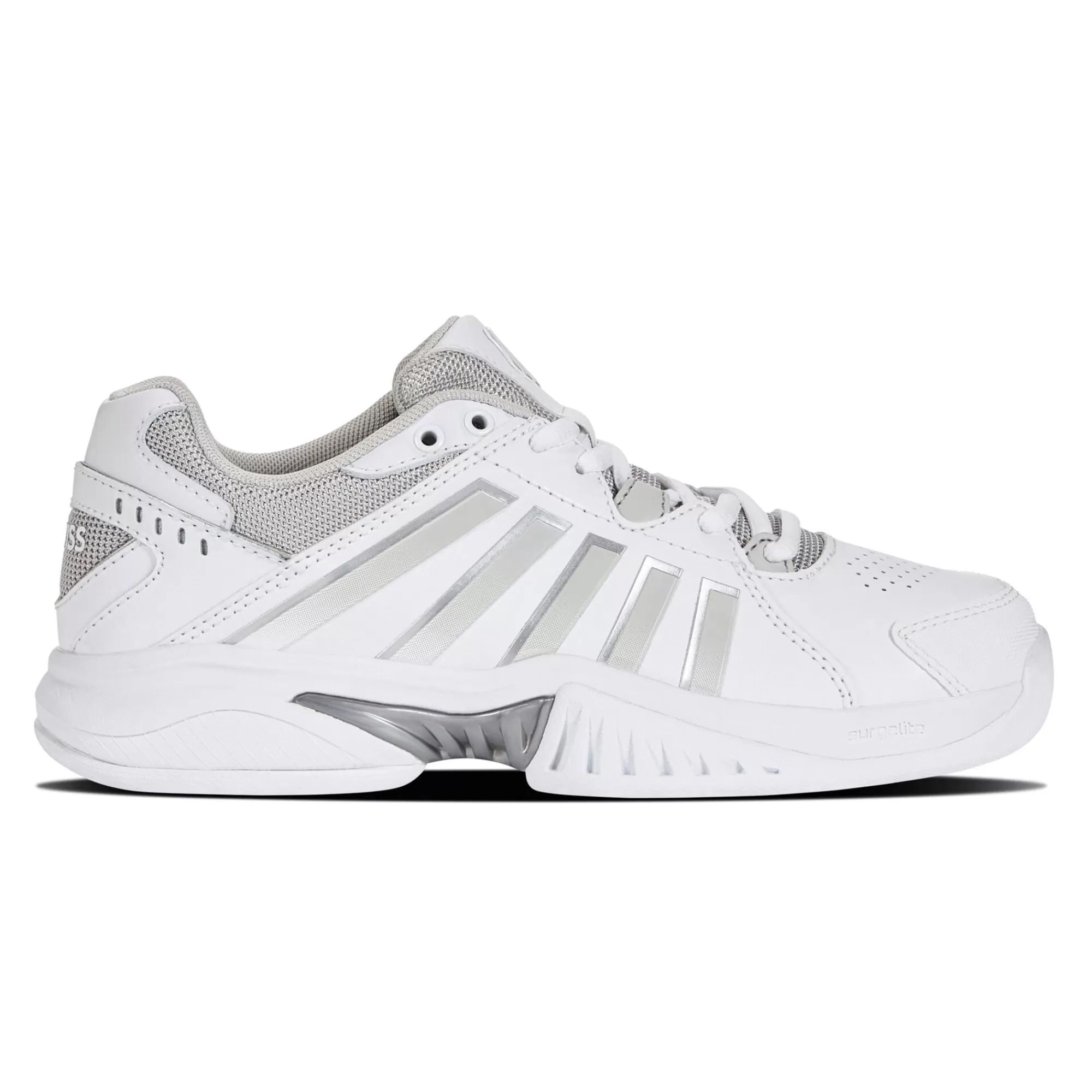 Receiver V Carpet Shoe Women - White, Silver>K-Swiss New