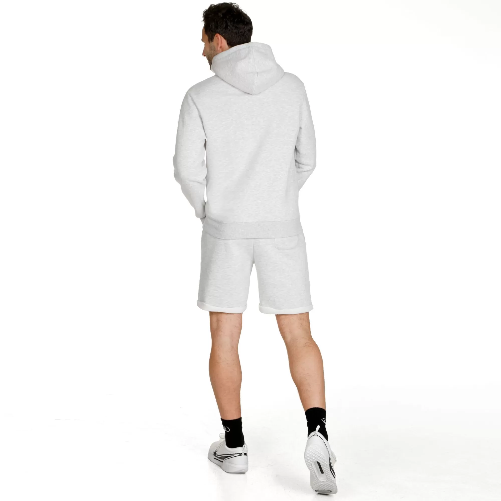 Retro Stripe Block Hoody Men - Lightgrey, Multicoloured>Quiet Please Online