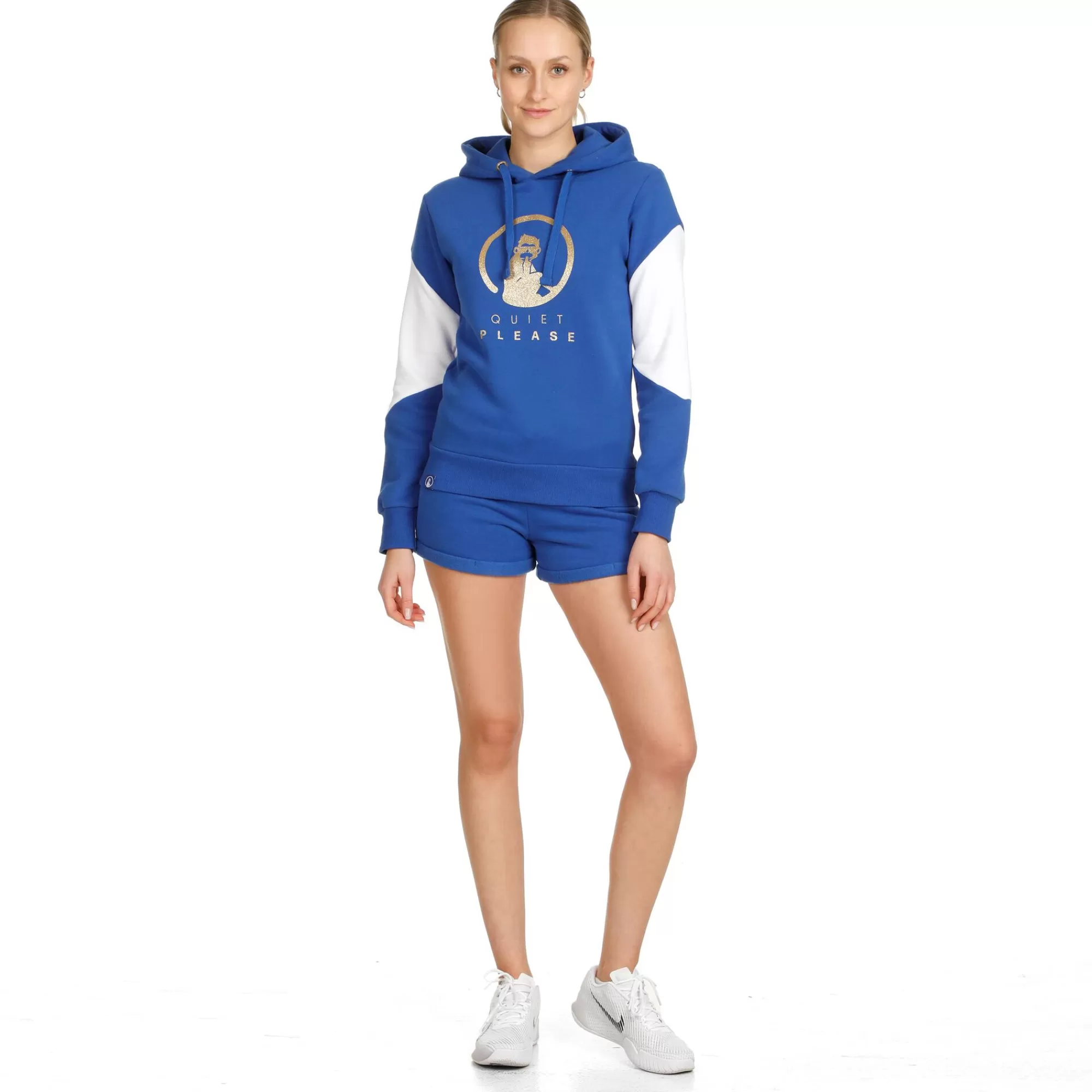 Retro Stripe Hoody Women - Blue, Multicoloured>Quiet Please Best Sale