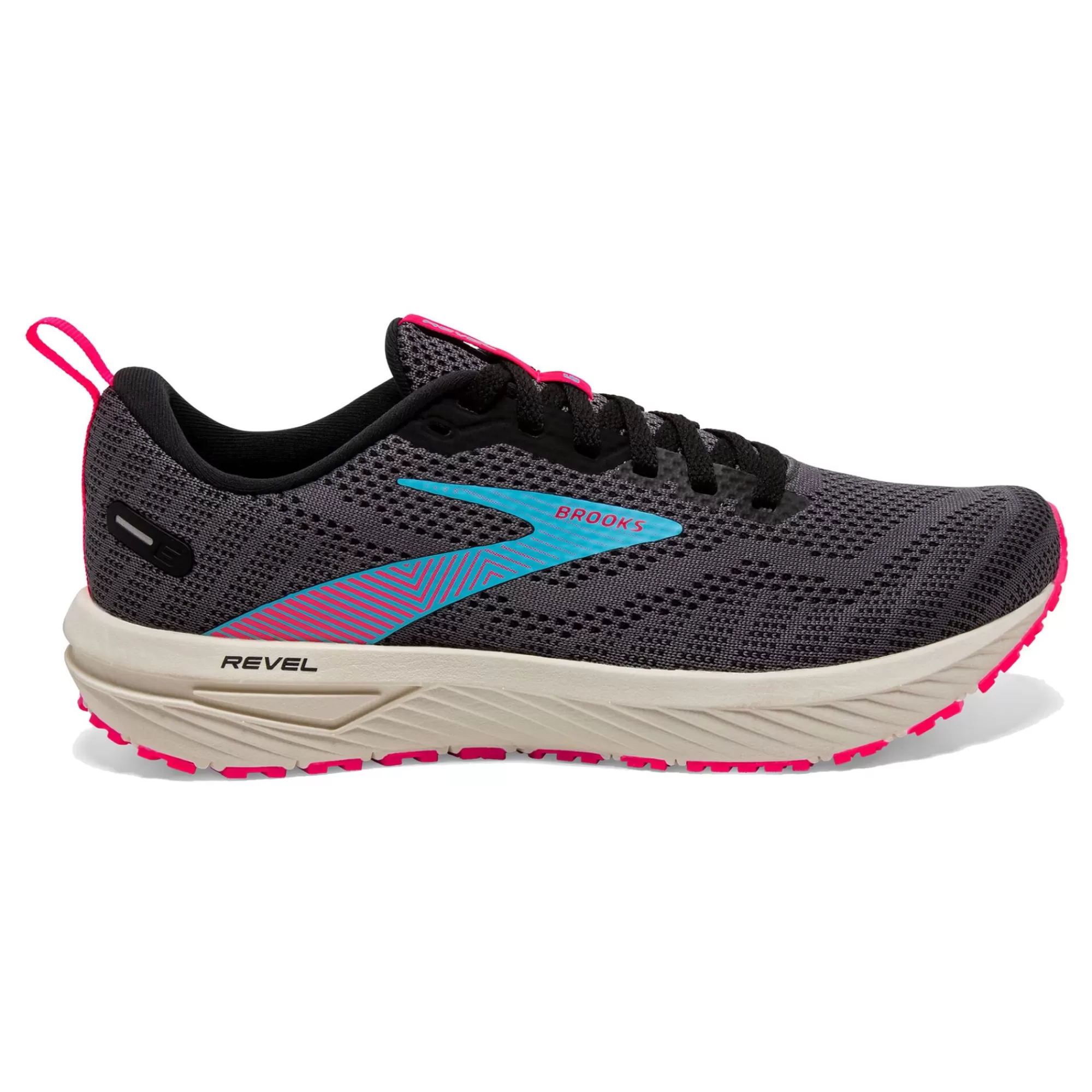 Revel 6 Neutral Running Shoe Women - Black, Beige>Brooks Cheap
