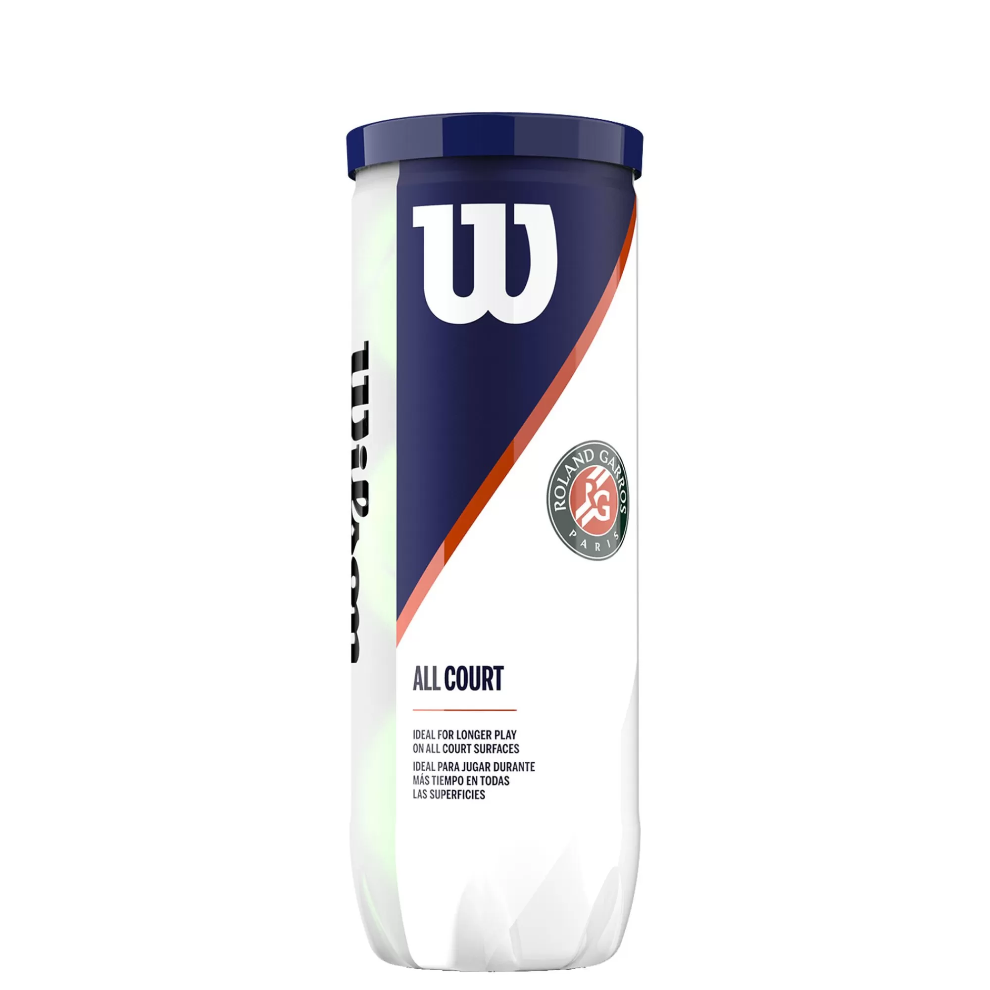 Roland Garros All Court 3 Ball Tube>Wilson Best
