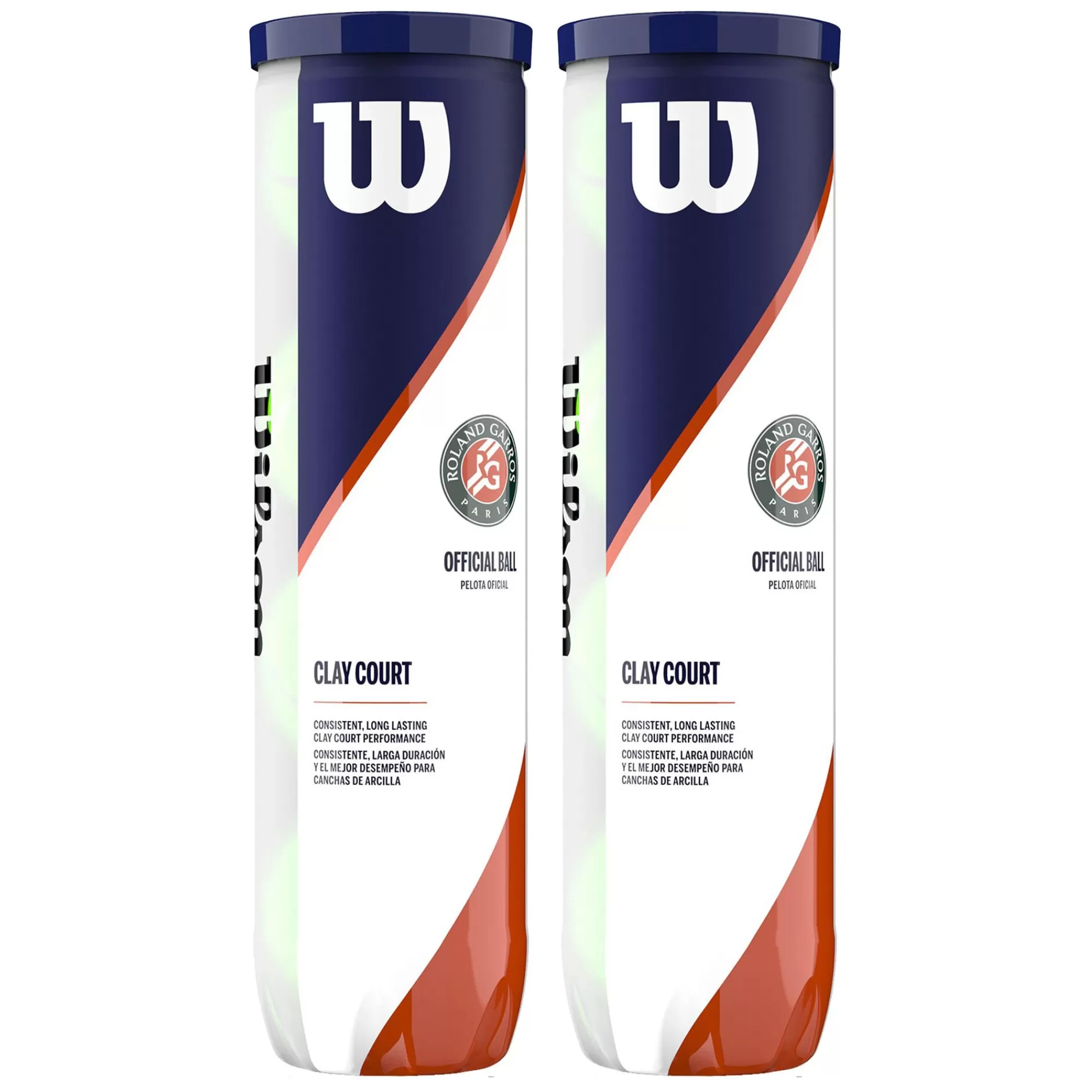 Roland Garros Official Bi Pack 2x 4 Ball Tube>Wilson Discount