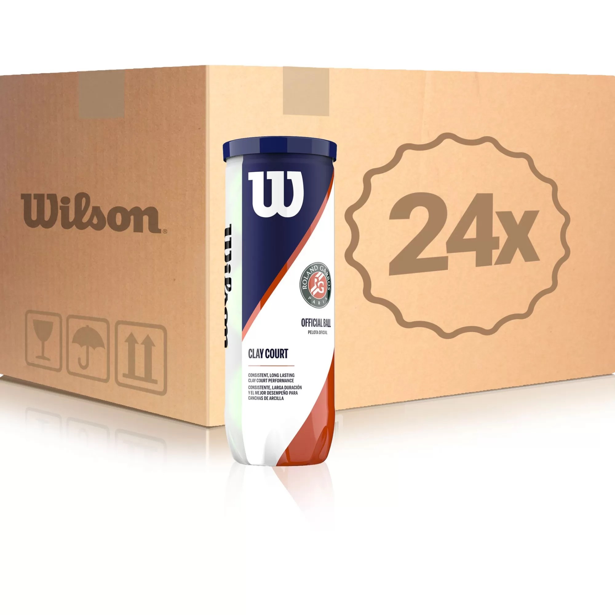 Roland Garros Official 24x 3 Ball Tube In A Box>Wilson Best Sale