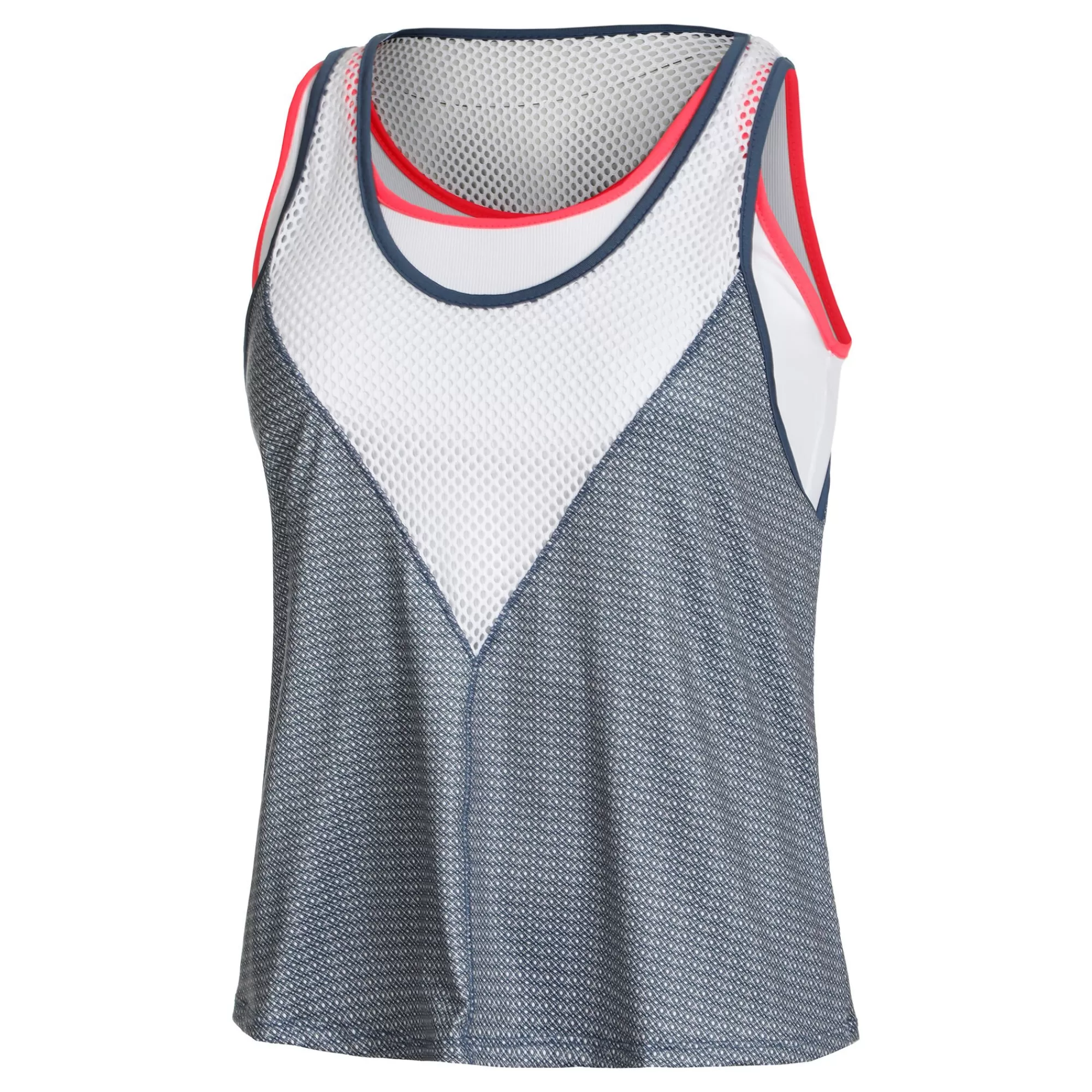 Royal Palm Layer Tank Top Women - Blue, White>Lucky in Love Sale