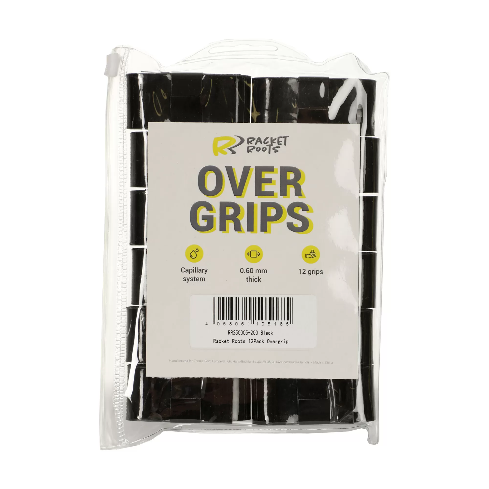 RR Grip 12 Pack - Black>Racket Roots Hot