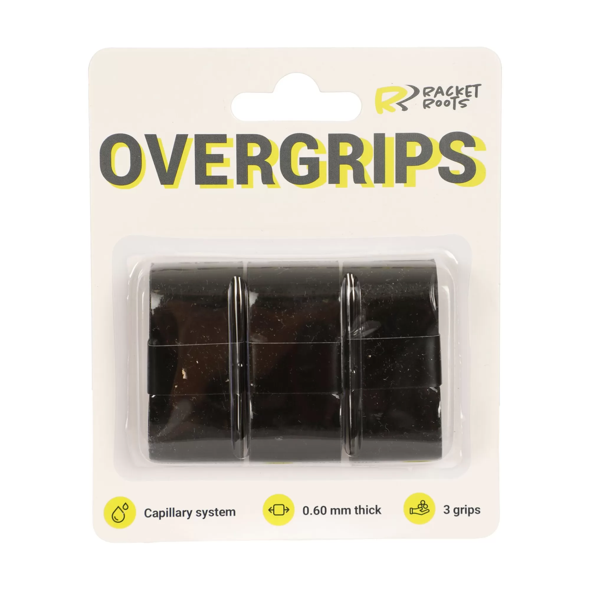 RR Grip 3 Pack - Black>Racket Roots Shop