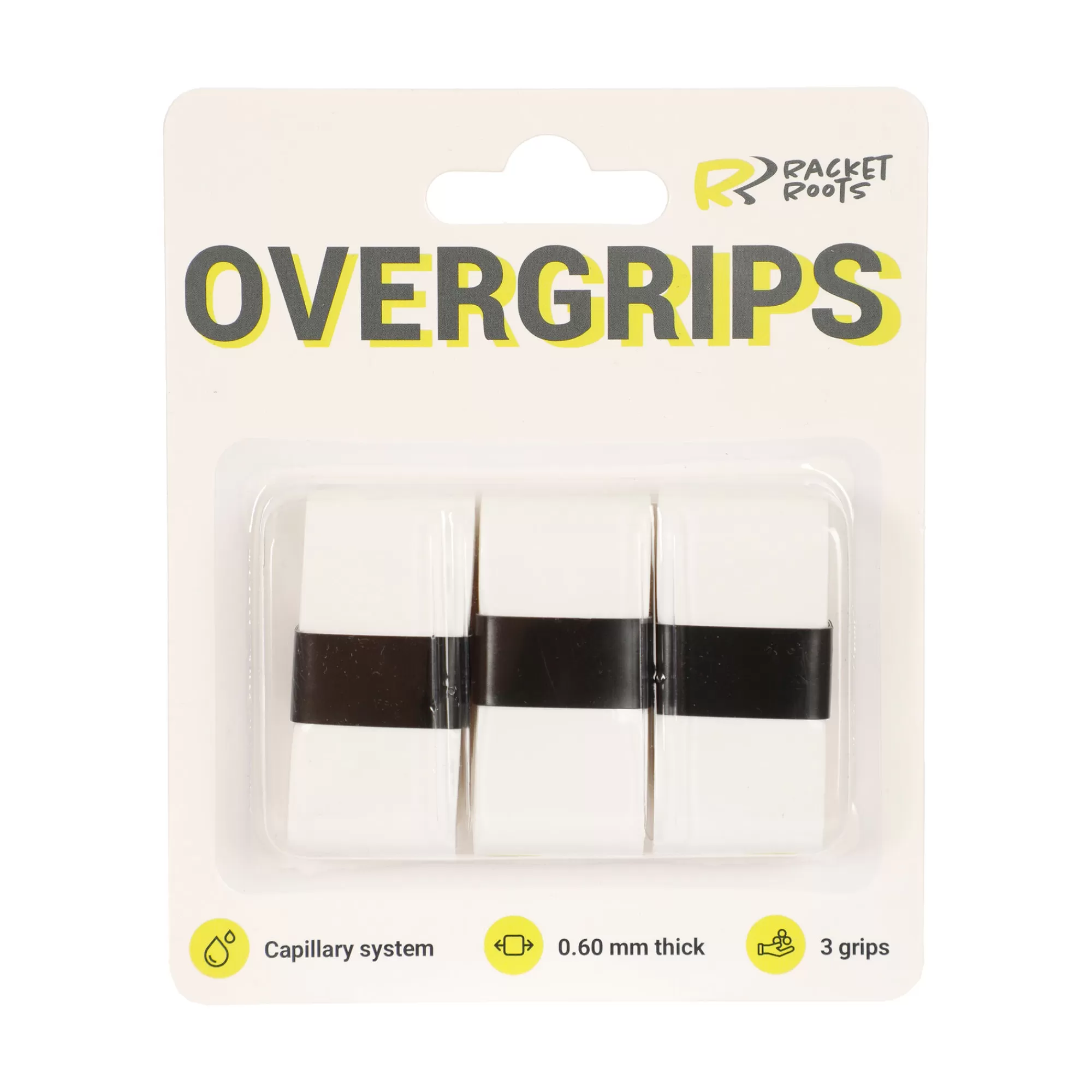 RR Grip 3 Pack - White>Racket Roots Online