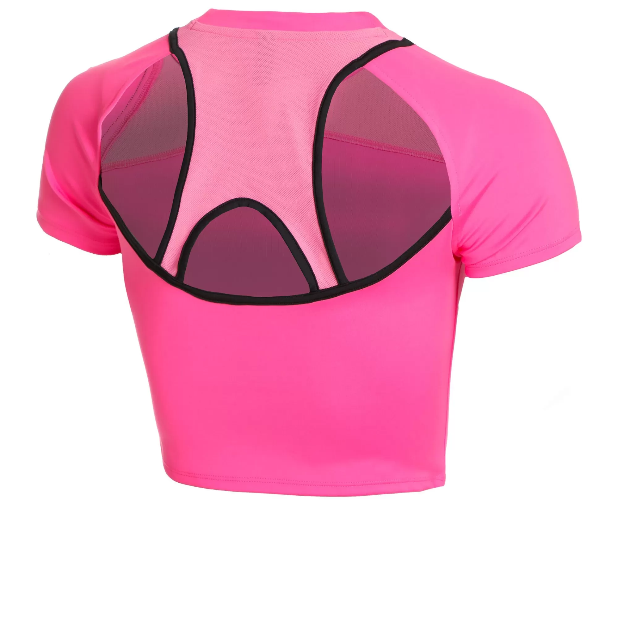 Run Anywhere Crop Running Shirt Women - Pink, Black>Under Armour New