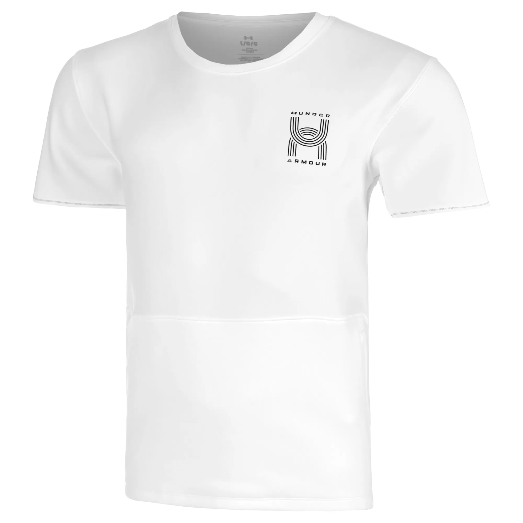 Run Anywhere Running Shirt Men - White, Green>Under Armour Outlet