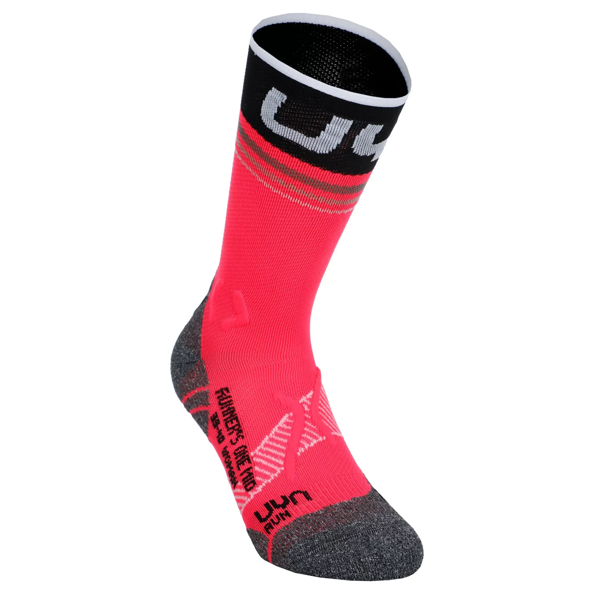 Runner'S One Mid Running Socks Women - Pink, Black>UYN New