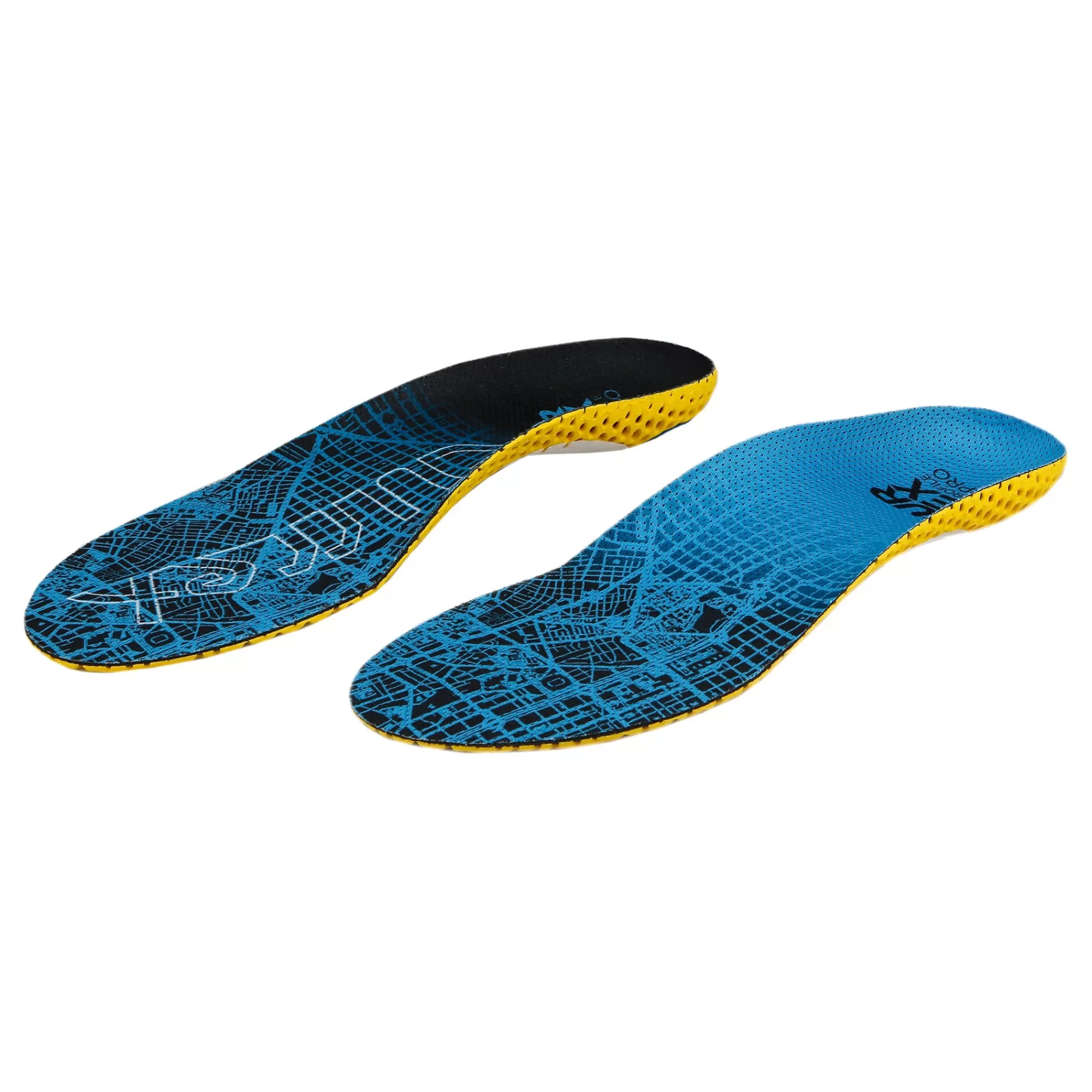 RunPro High Insoles - Blue, Yellow>CURREX Fashion